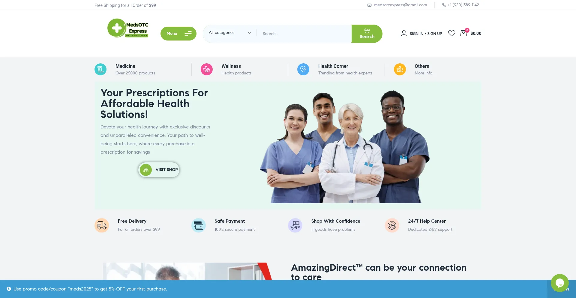 Medsotcexpress.com Screenshot