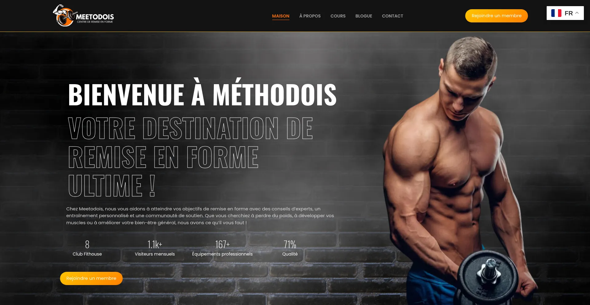 Website screenshot of Meetodois.com