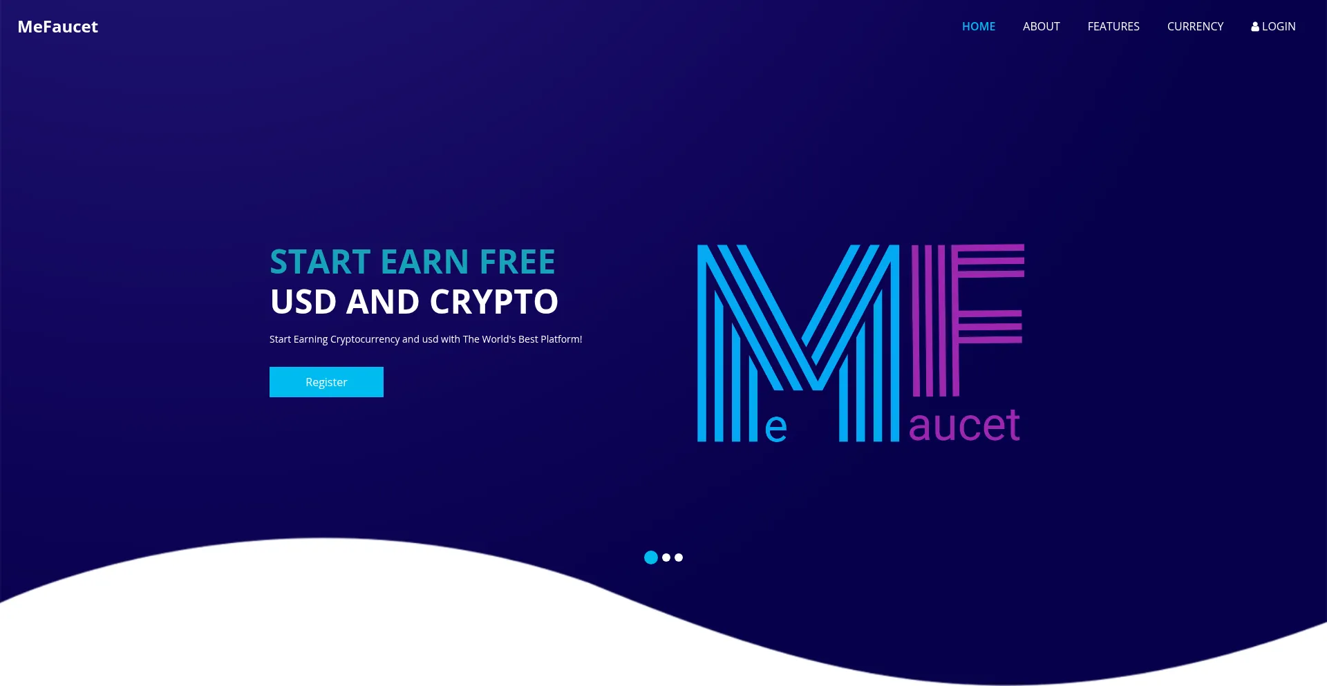Website screenshot of Mefaucet.com
