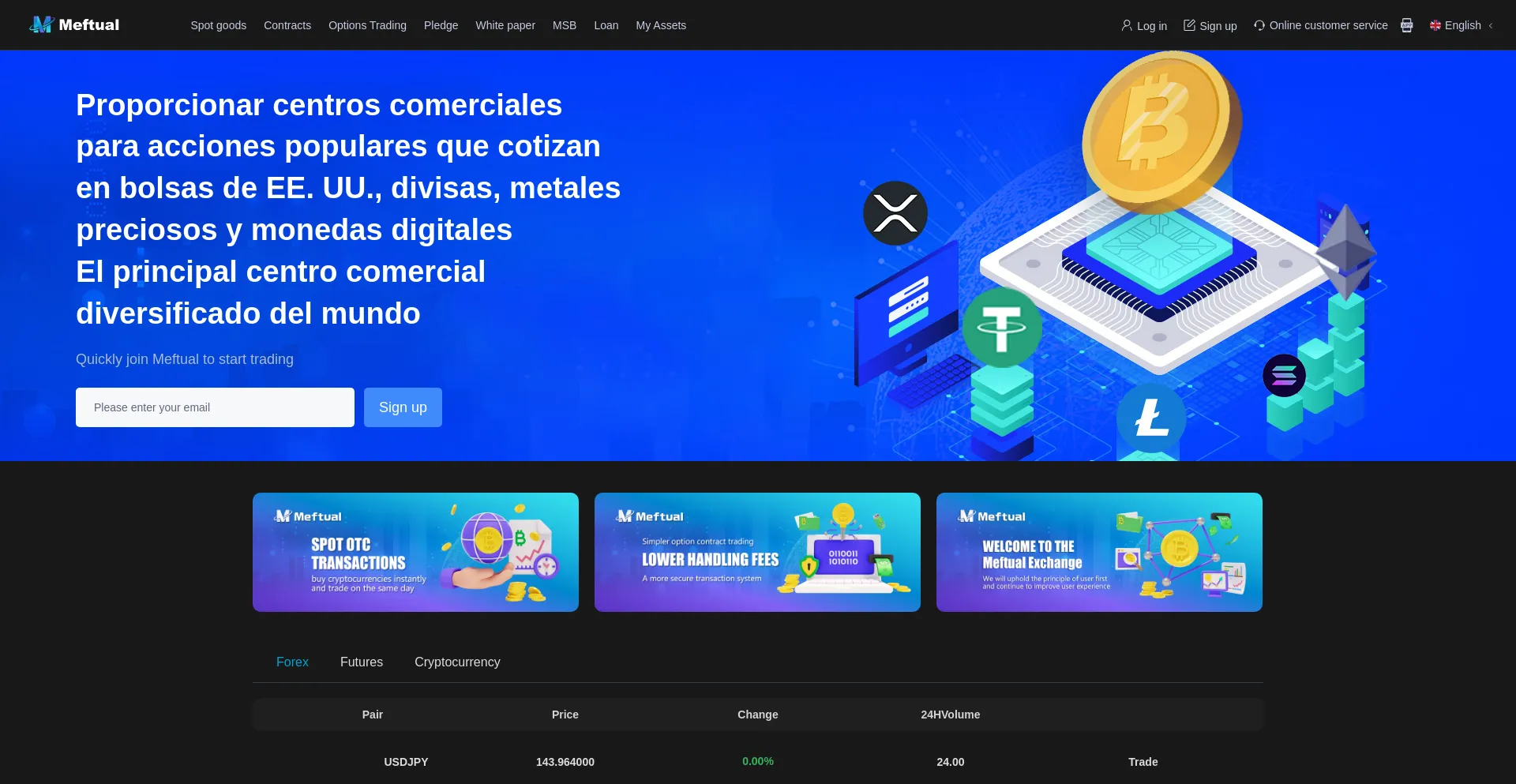 Website screenshot of Meftualex.com