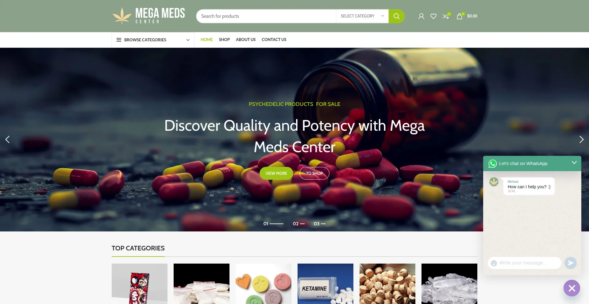 Megamedscenter.com Screenshot