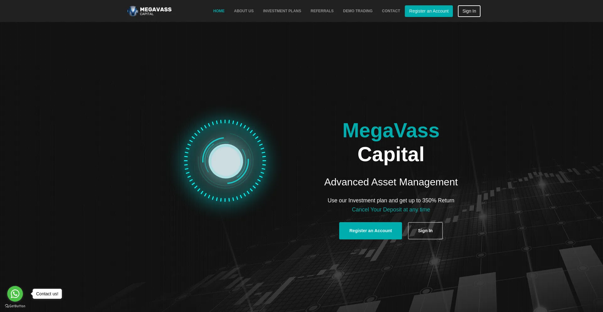 Website screenshot of Megavasscapital.com