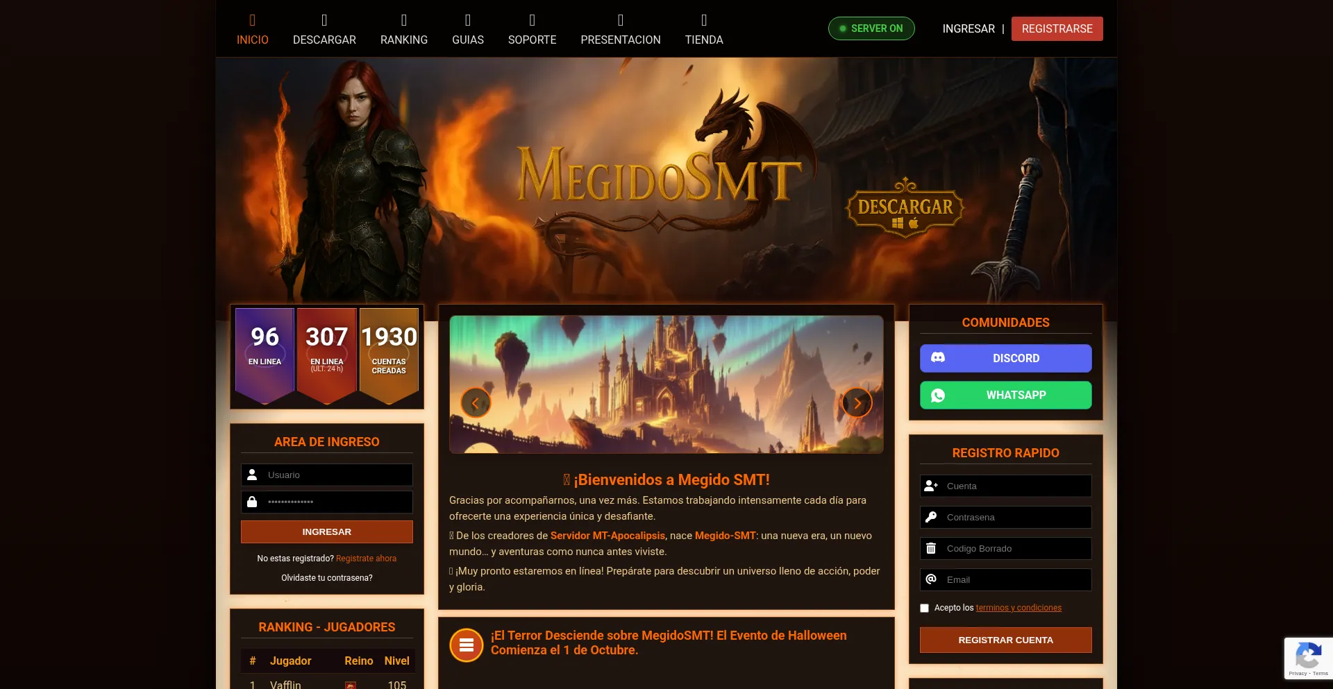 Megidosmt.com Screenshot