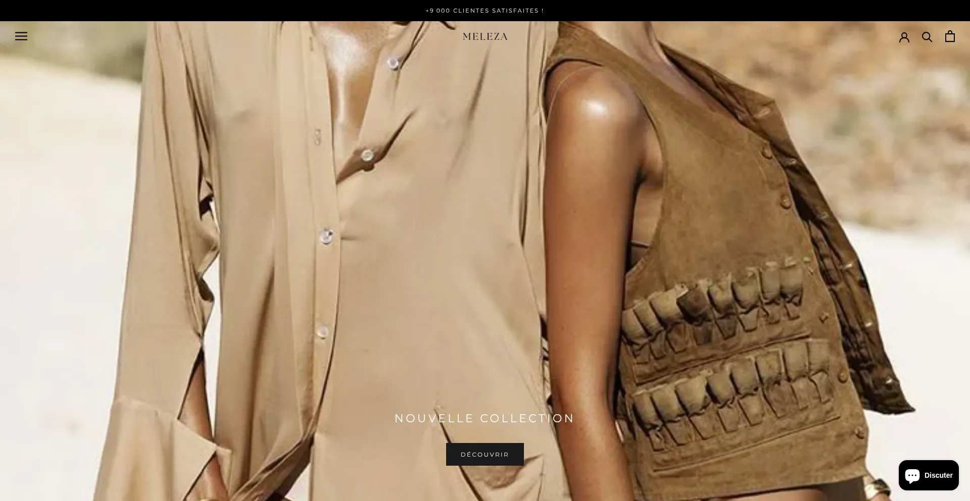 Website screenshot of Mel-eza.com