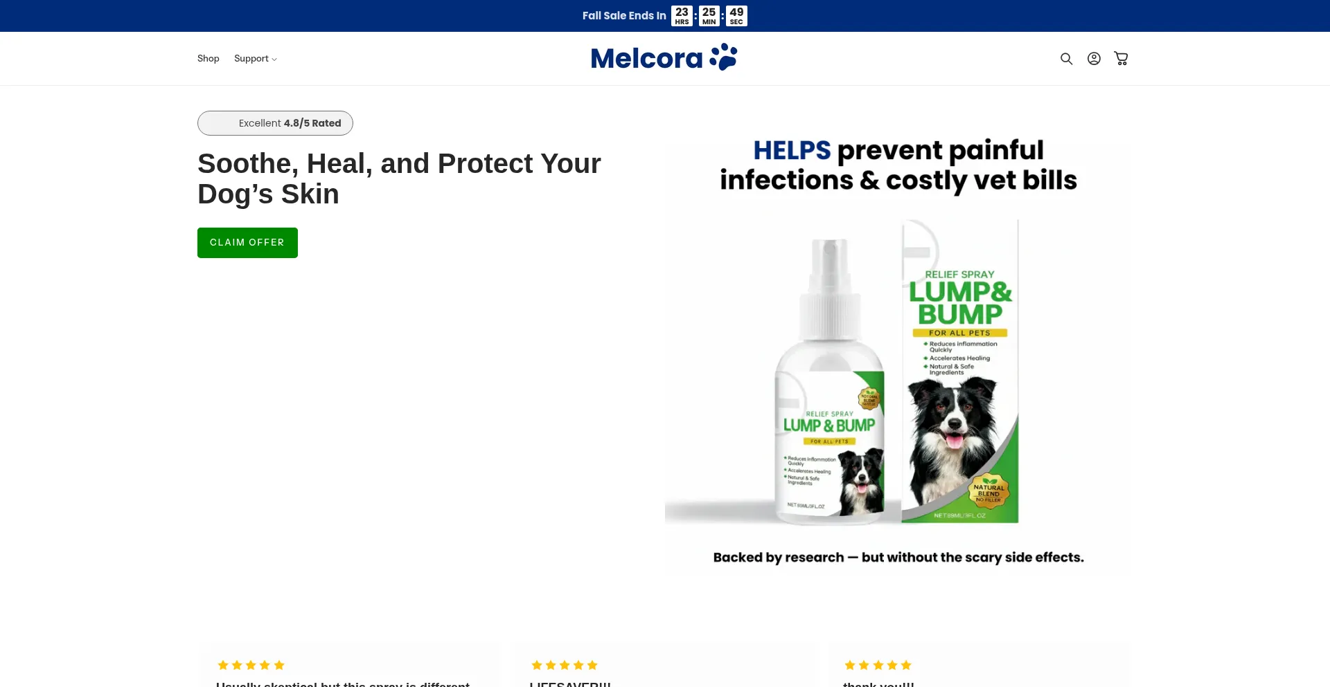 Melcora.com Screenshot