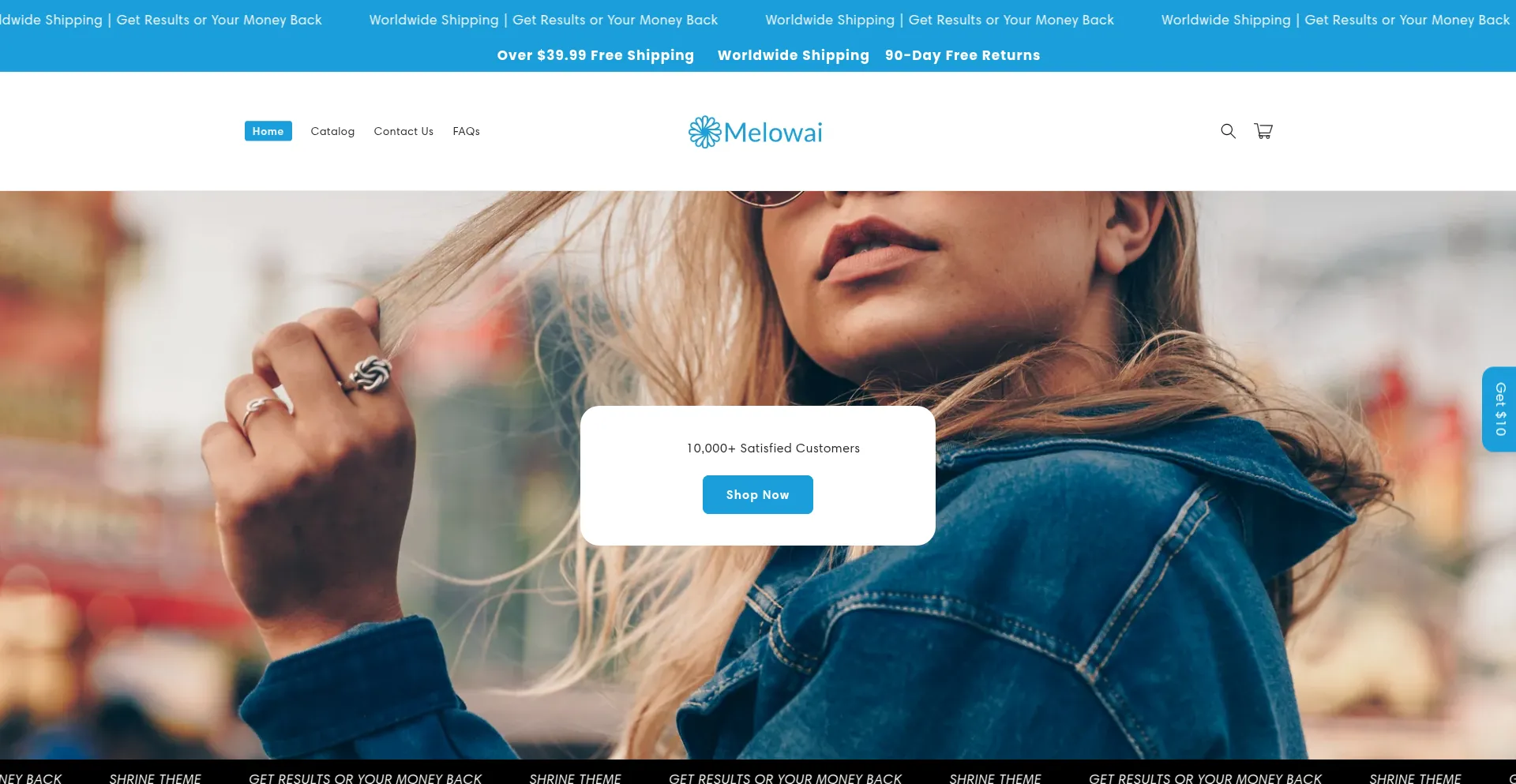 Website screenshot of Melowai.com