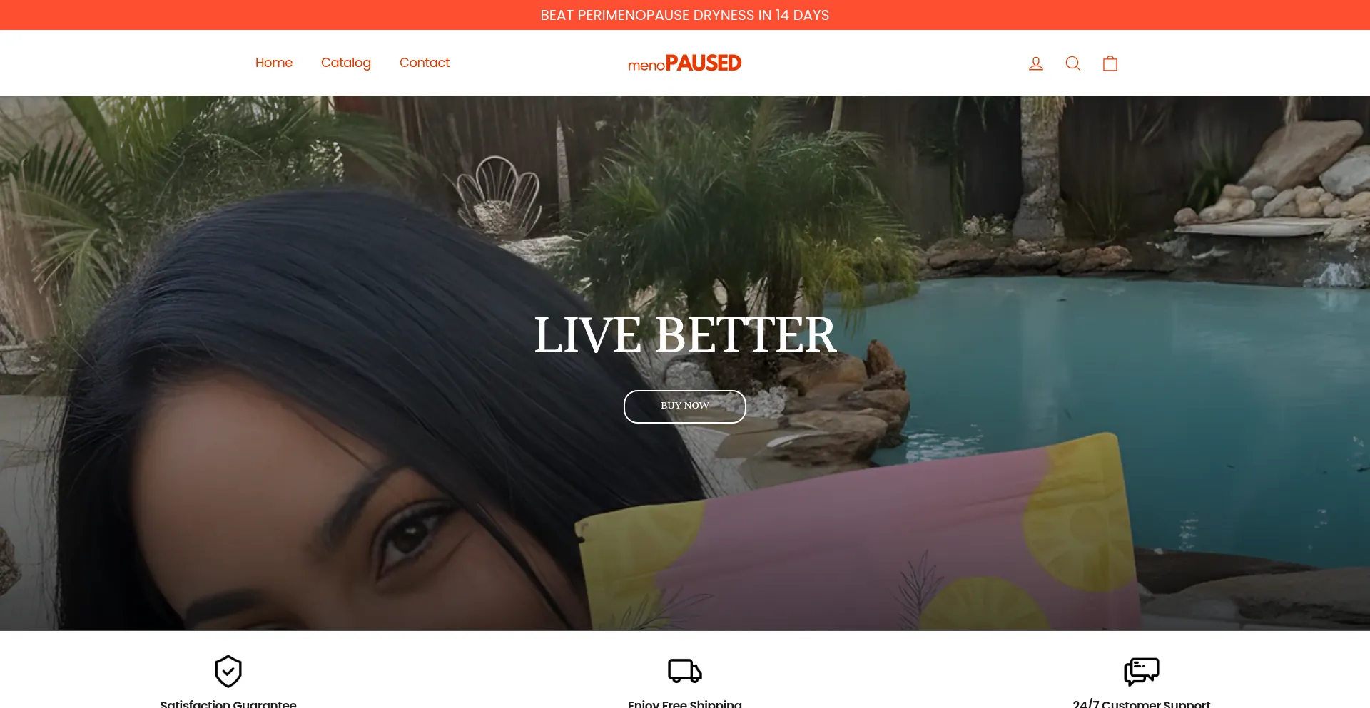 Menopaused.store Screenshot