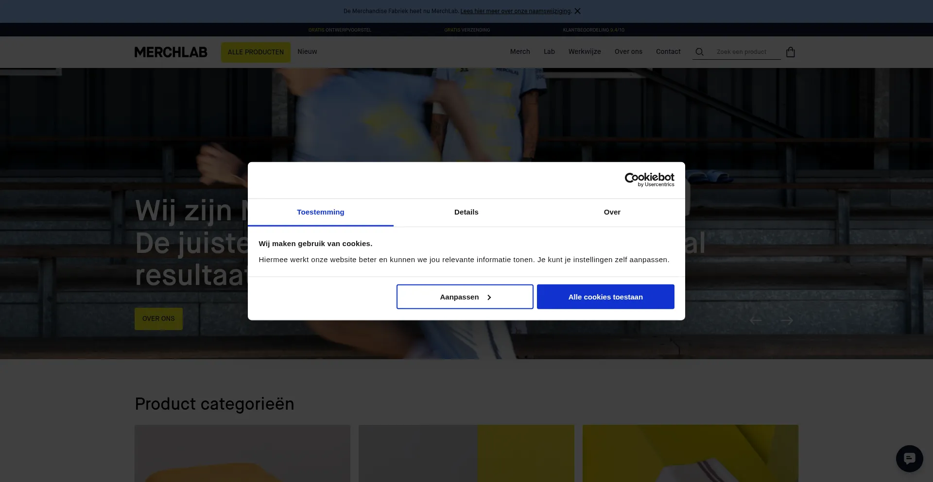 Merchlab.nl Screenshot