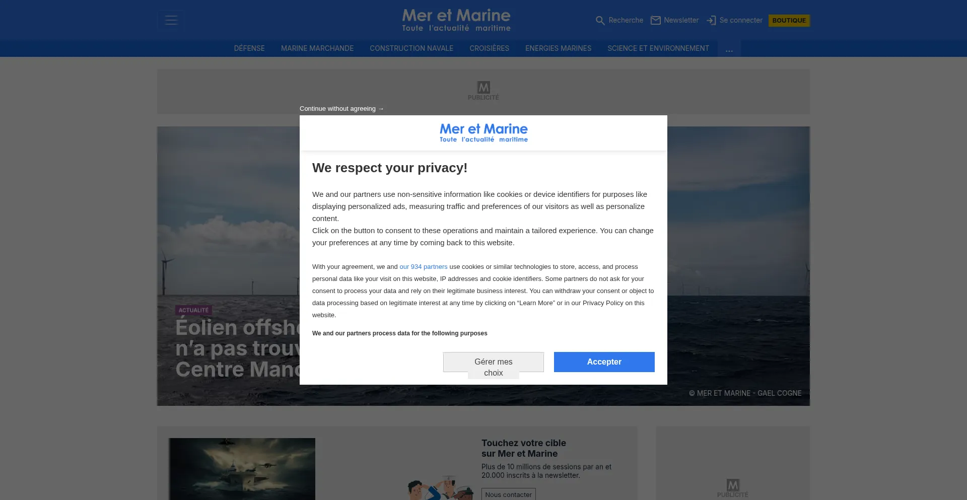 Meretmarine.com Screenshot