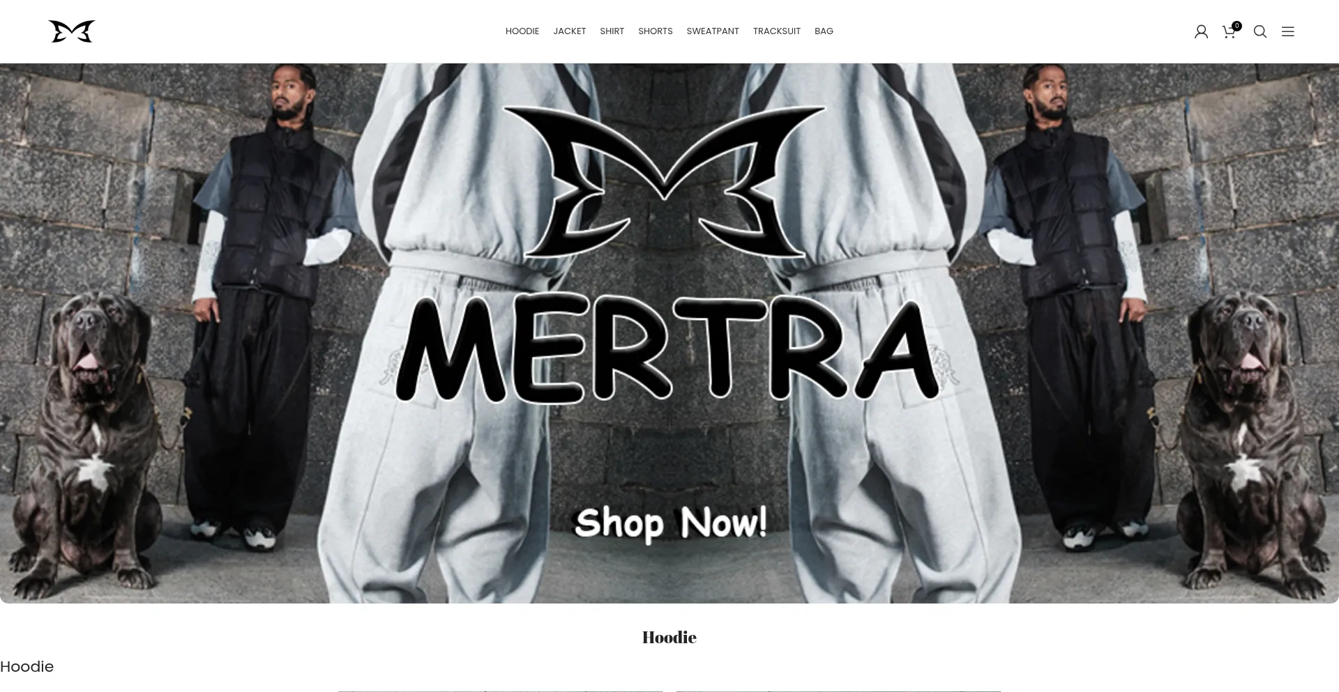 Website screenshot of Mertre.com