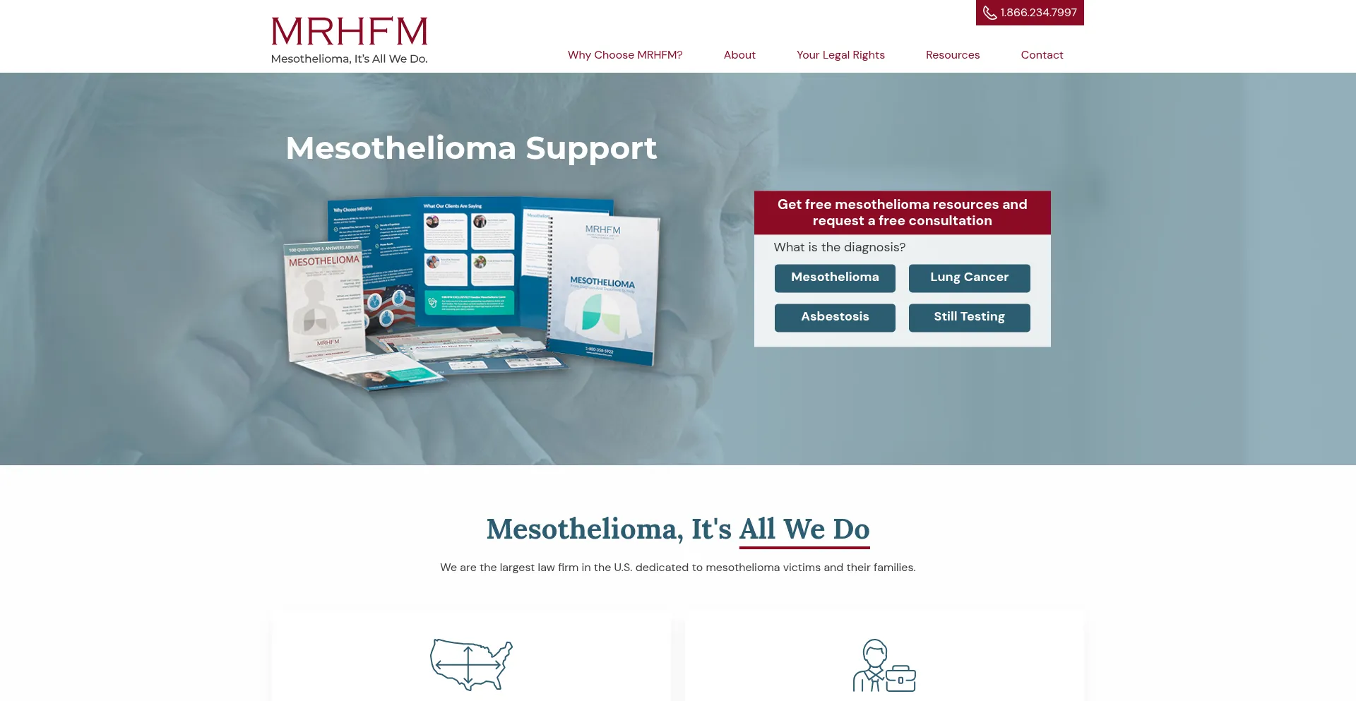 Website screenshot of Mesolaw.com