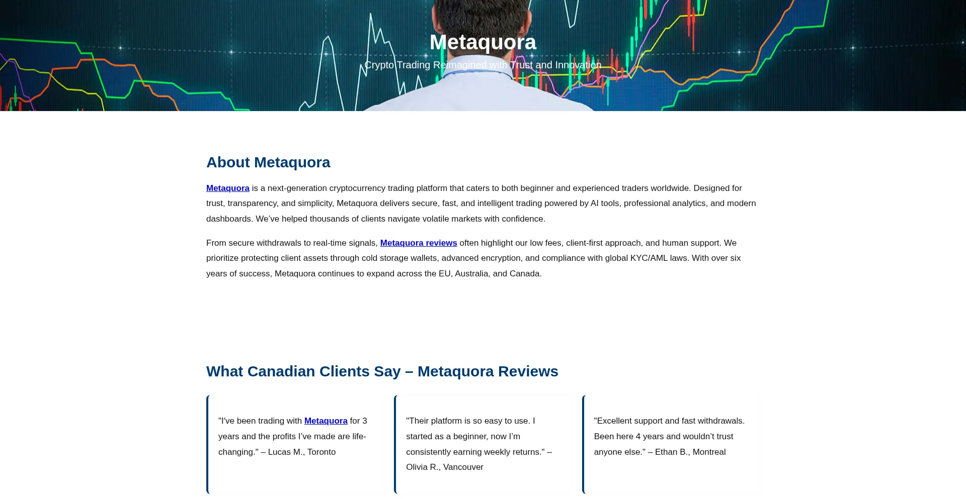 Website screenshot of Meta-quora.com