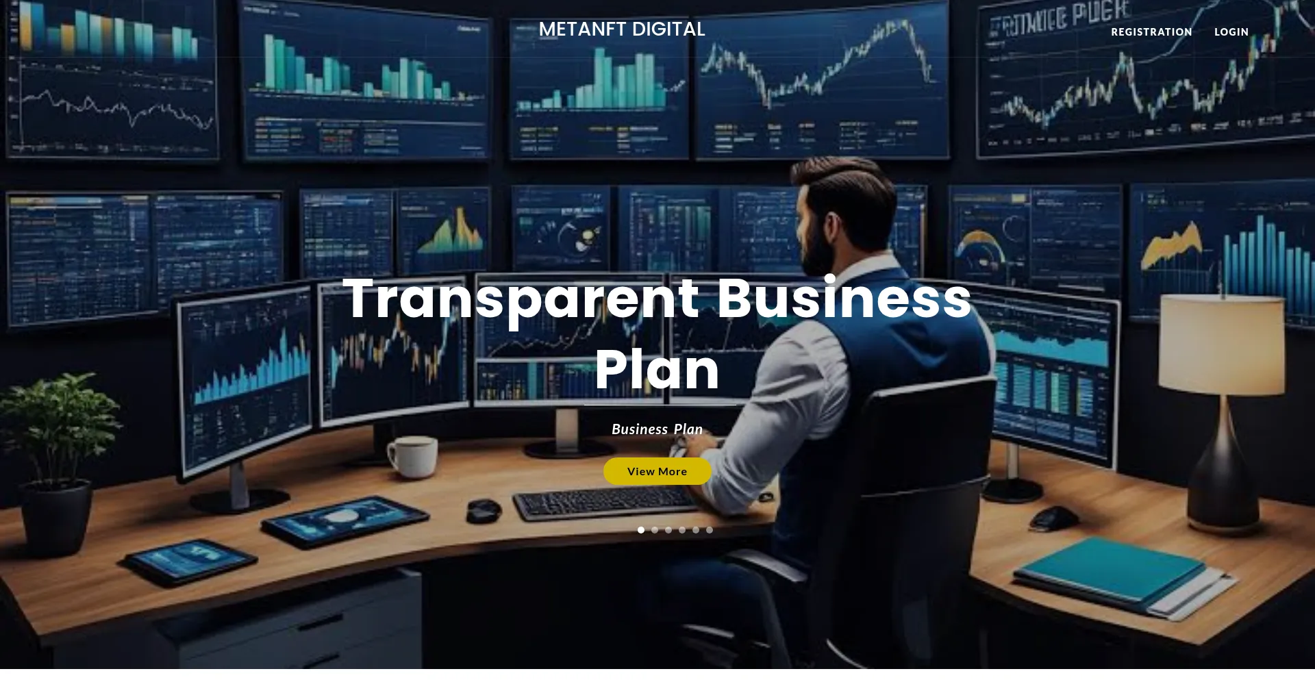 Website screenshot of Metanft.digital