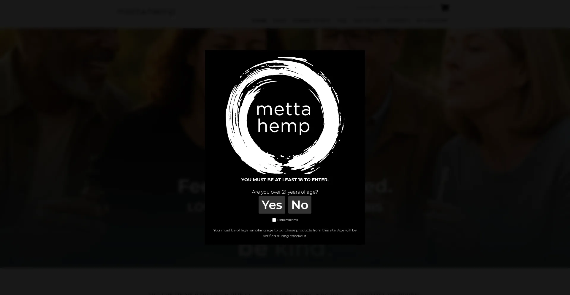 Mettahemp.com Screenshot