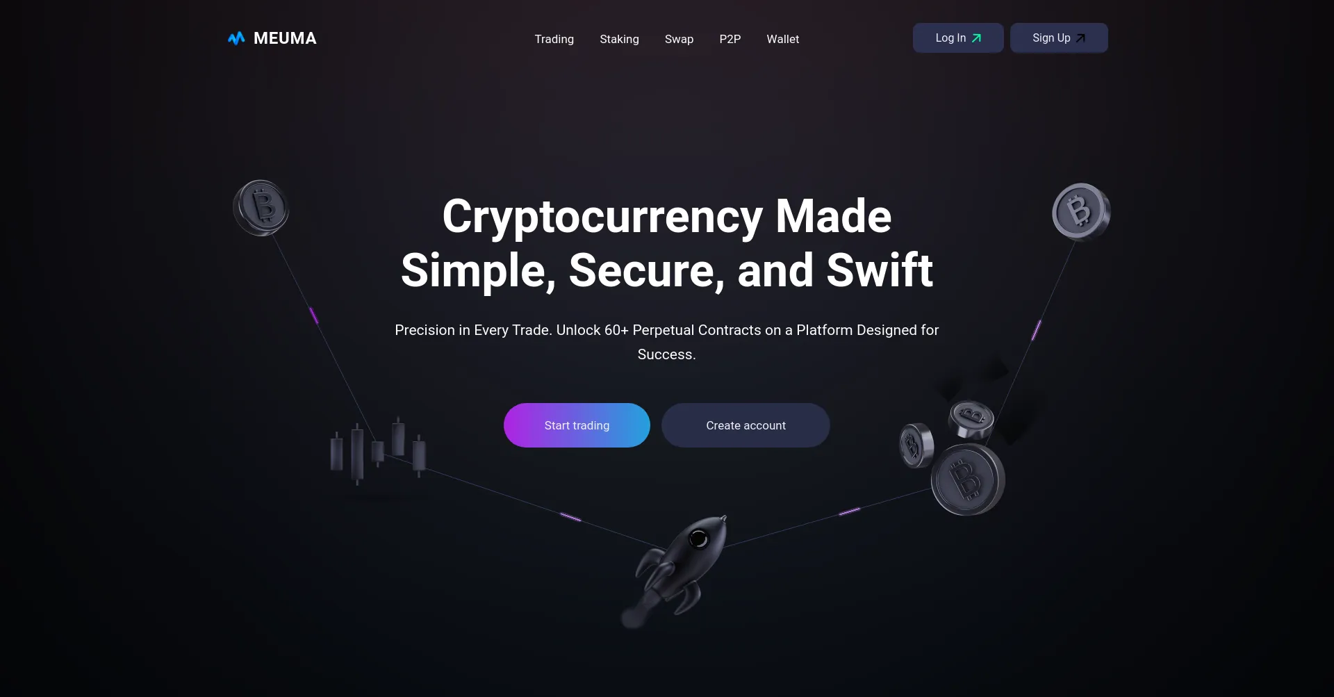 Website screenshot of Meuma.com