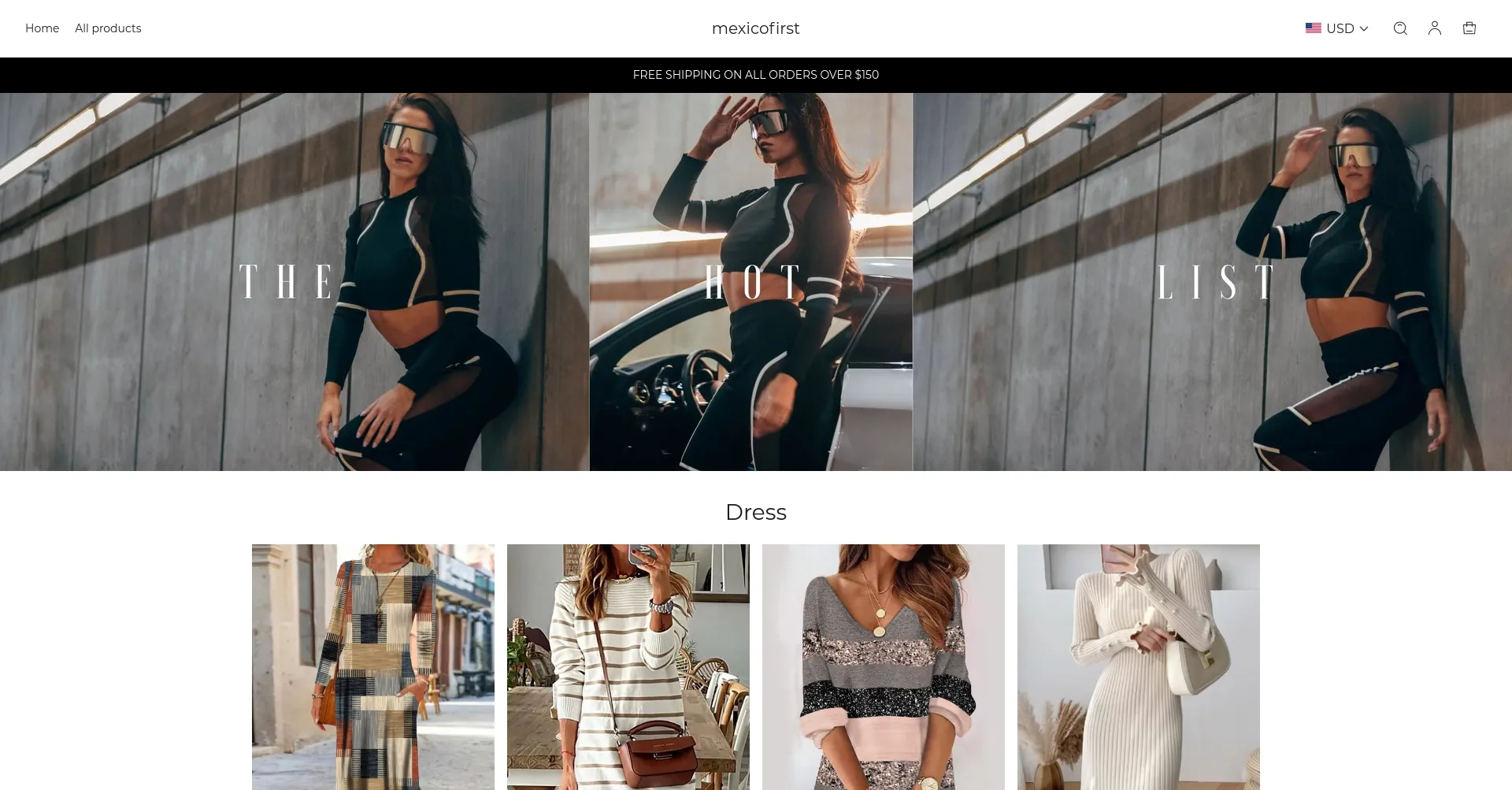Website screenshot of Mexico-first.com