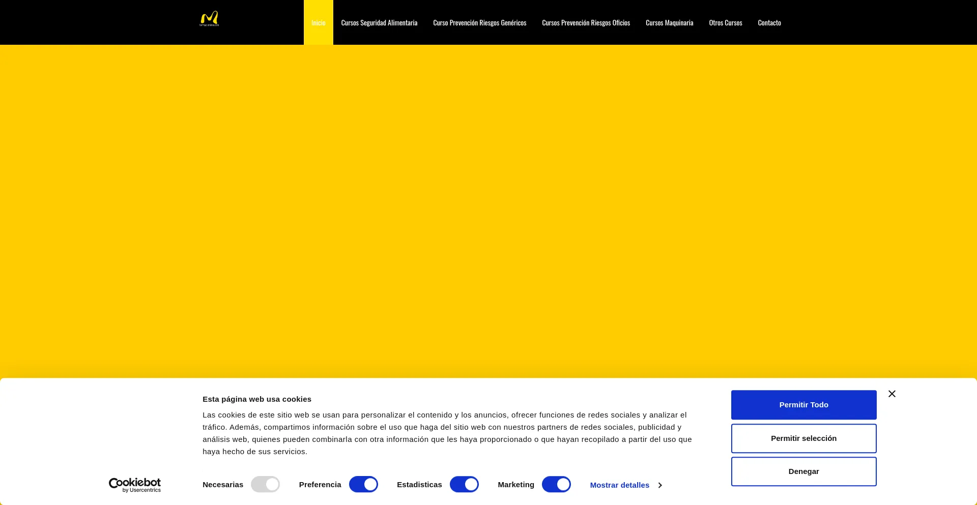 Website screenshot of Mformacionline.com