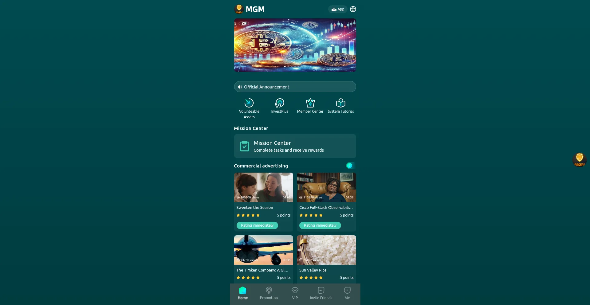 Website screenshot of Mgm-tv.top