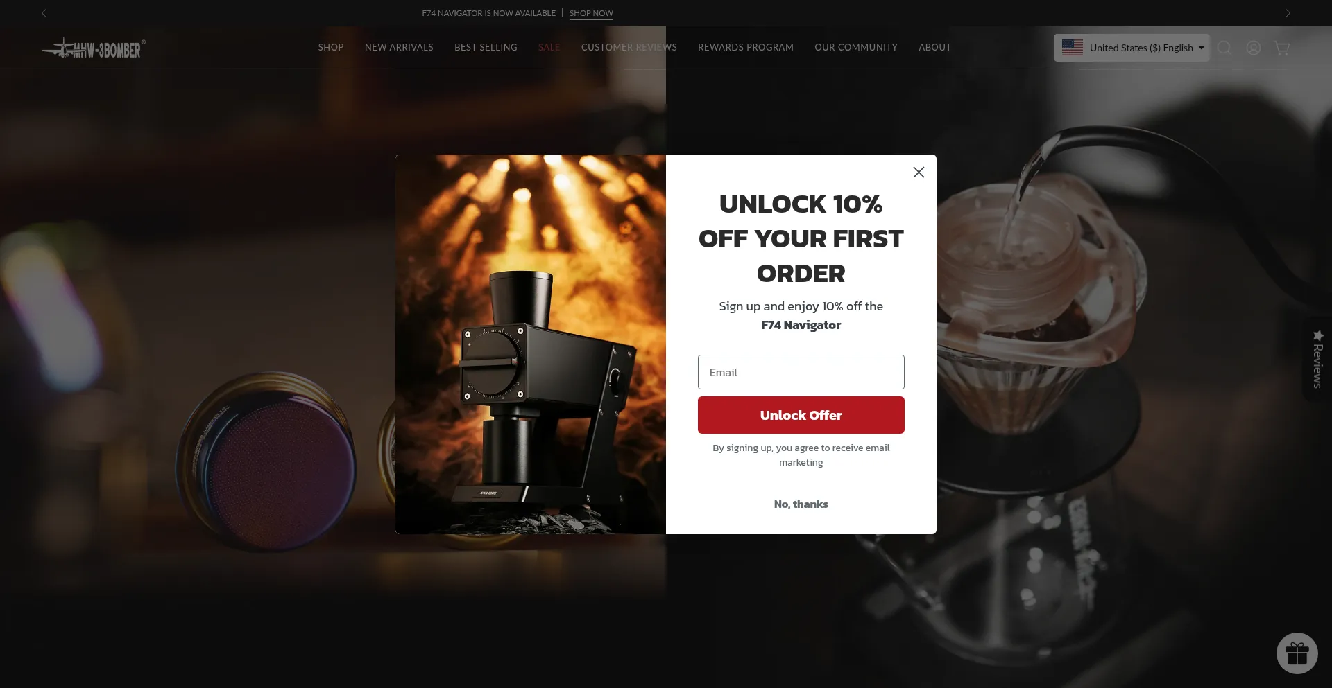 Website screenshot of Mhw3bomber.com