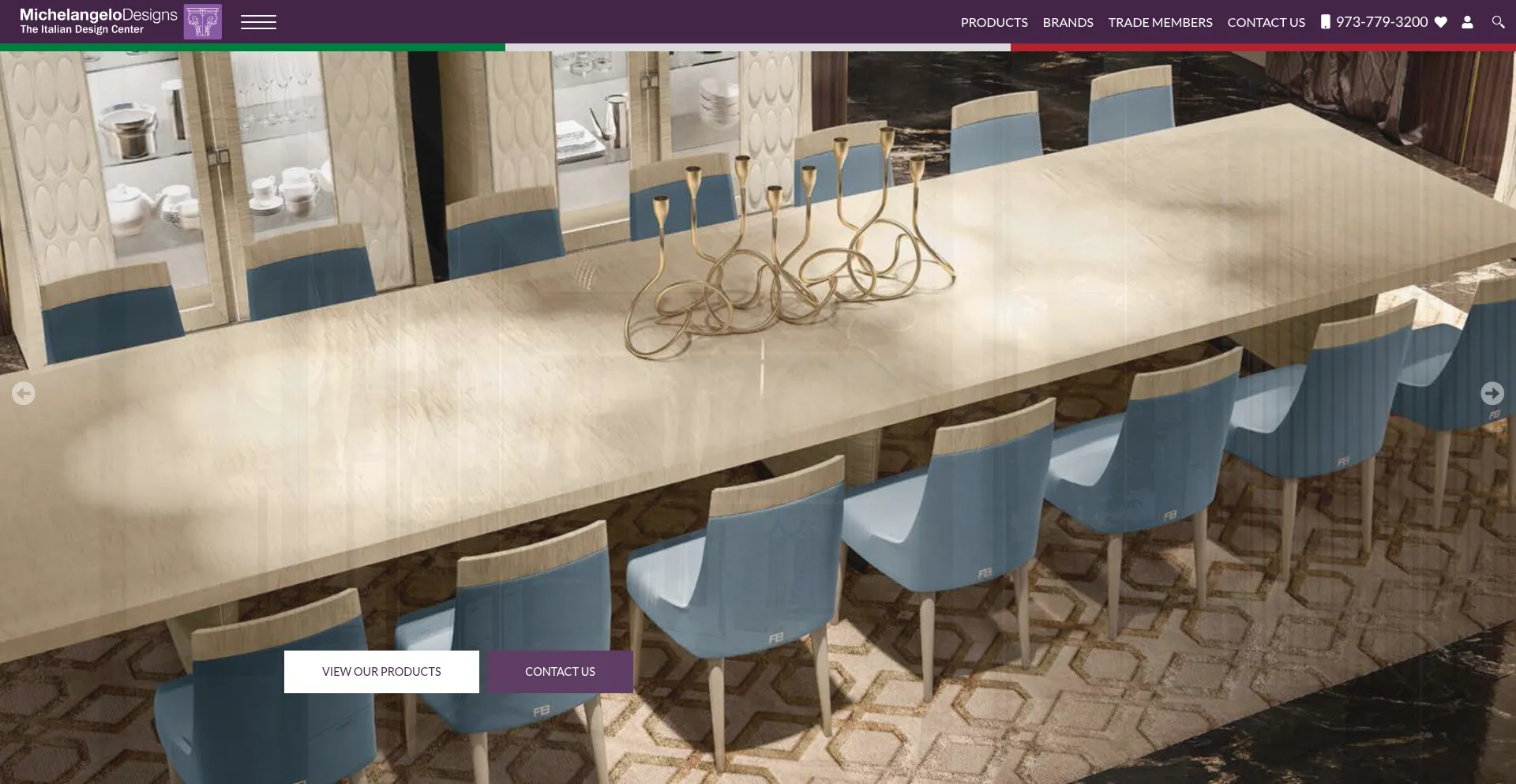 Website screenshot of Michelangelodesigns.com