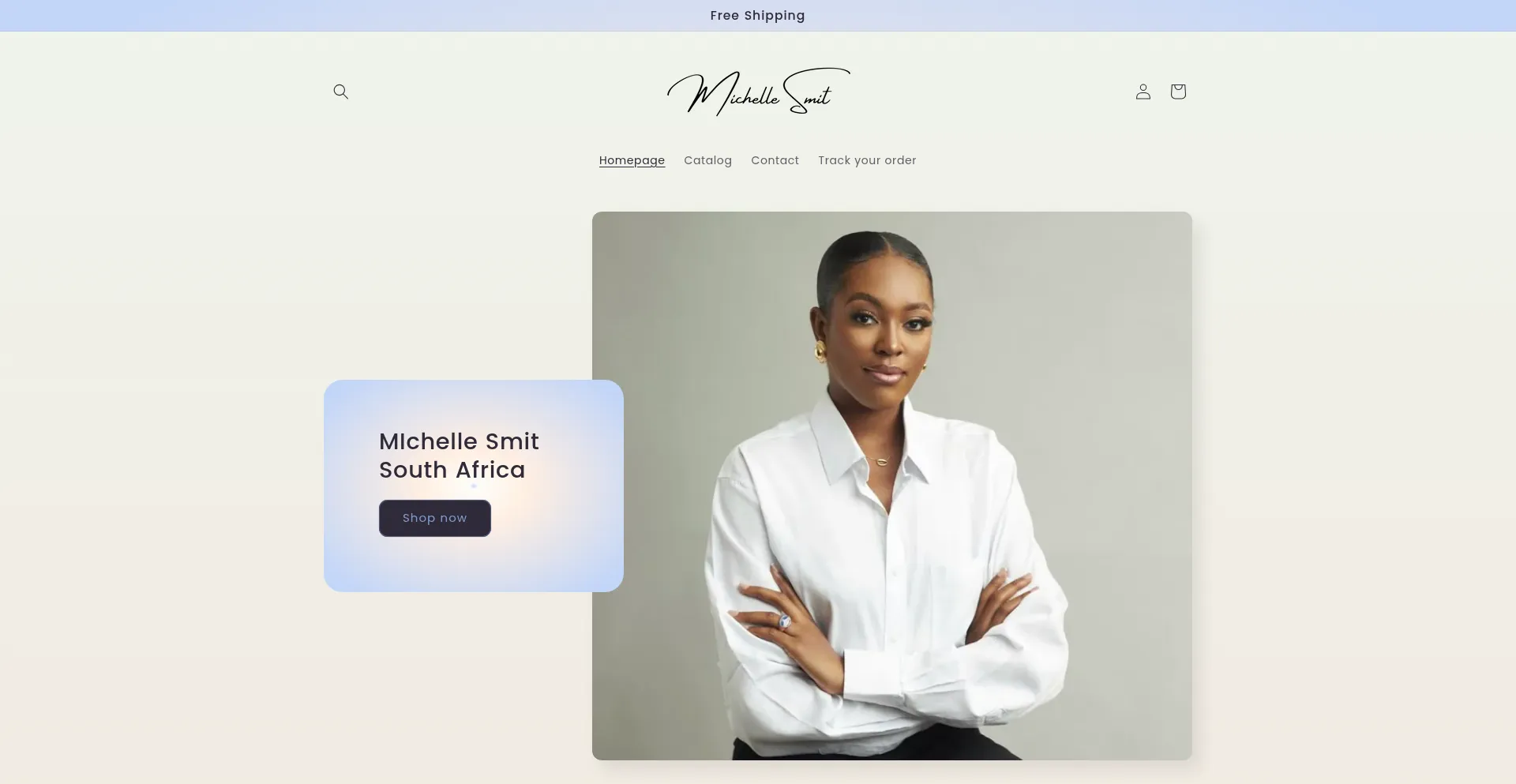 Website screenshot of Michelle-smit.com