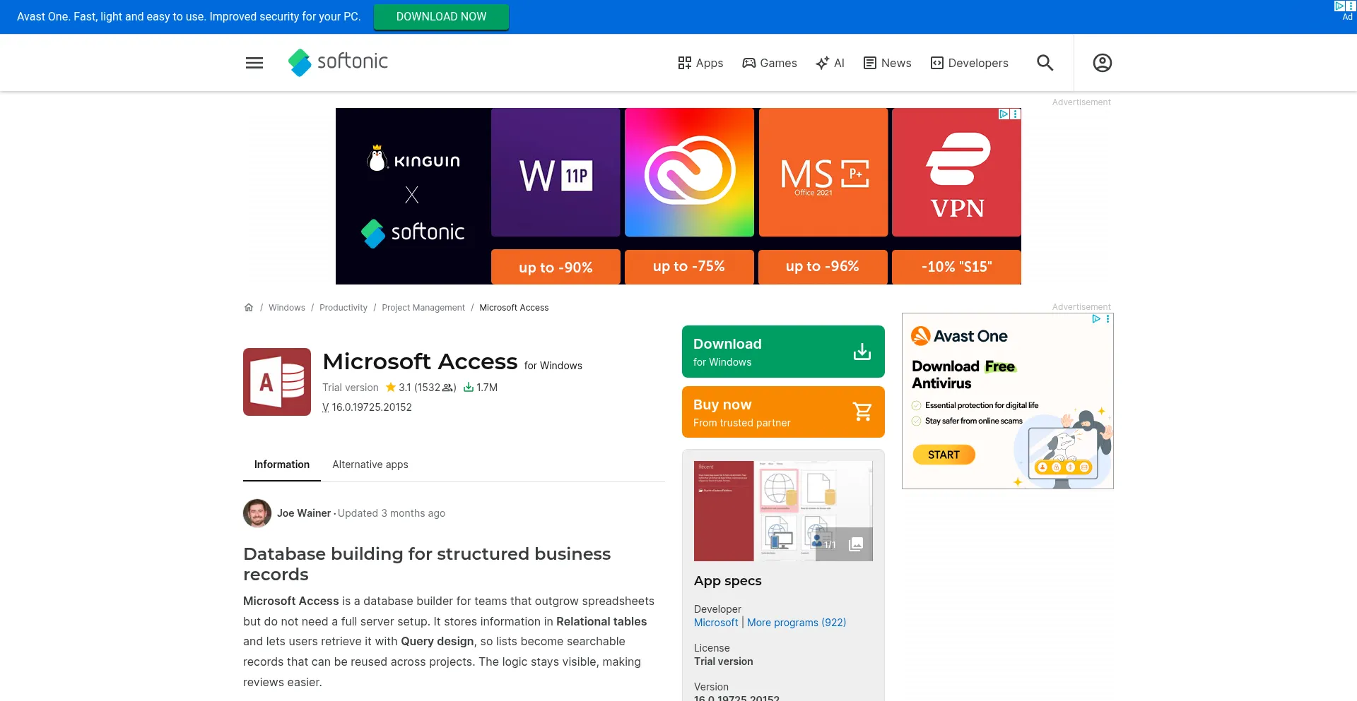 Microsoft-access.en.softonic.com