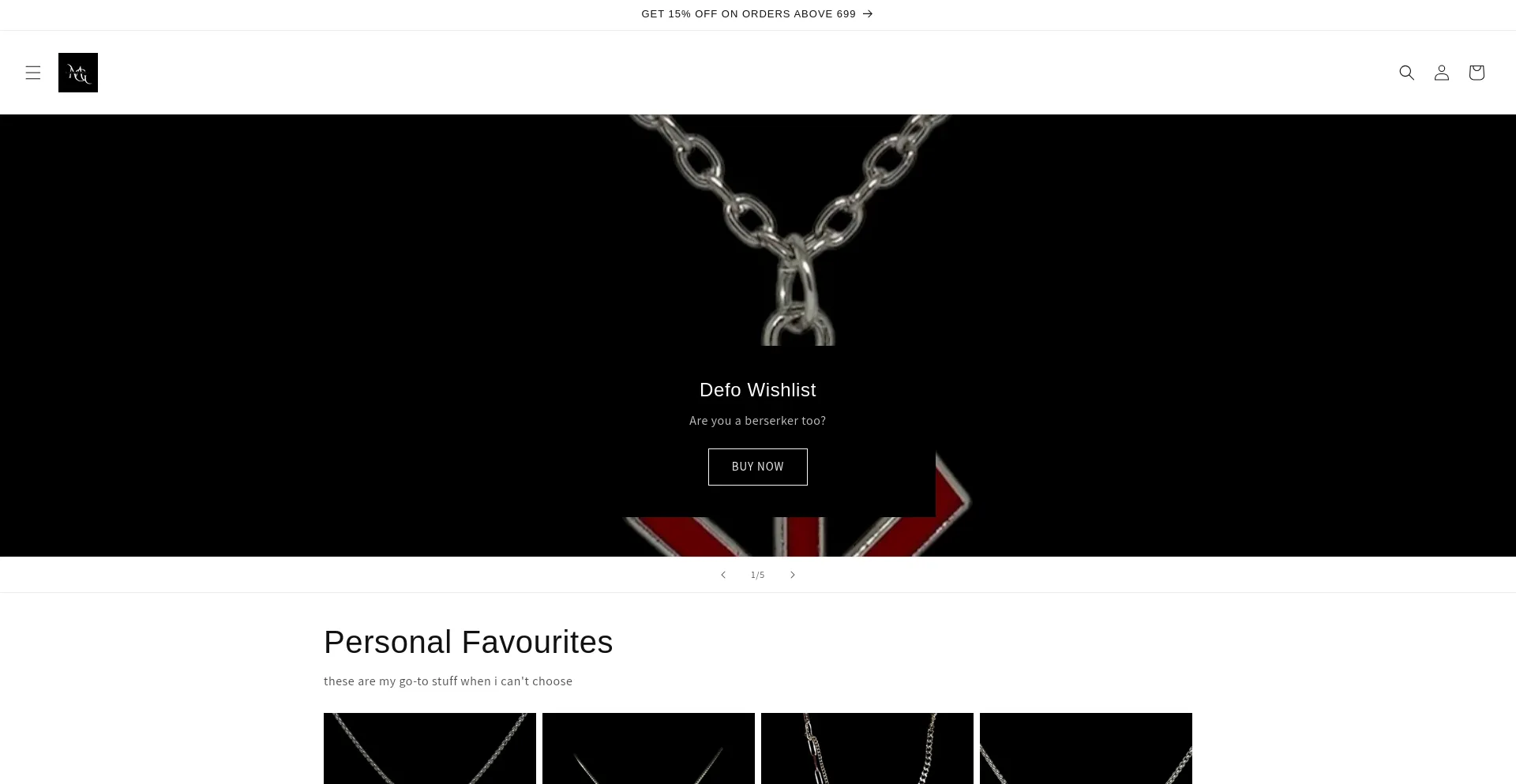 Website screenshot of Midnightgothics.com