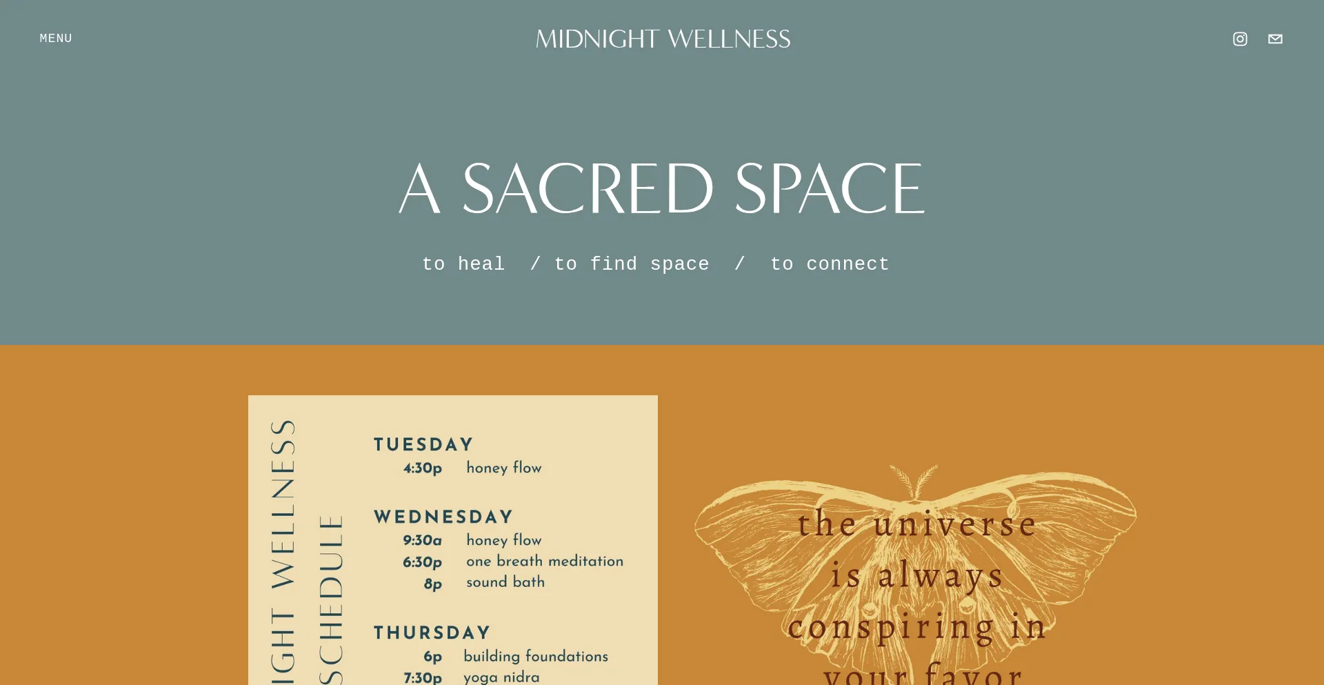 Website screenshot of Midnightwellness.com