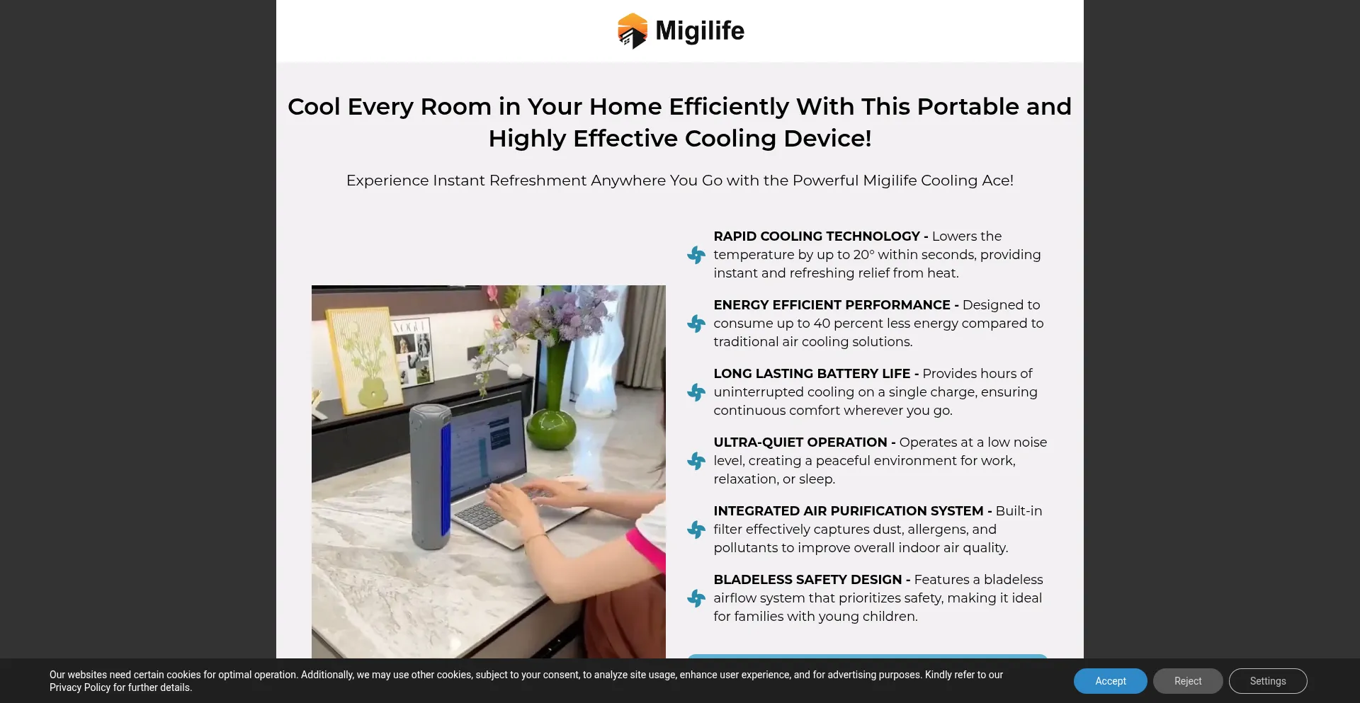 Migilifecoolingace.shop