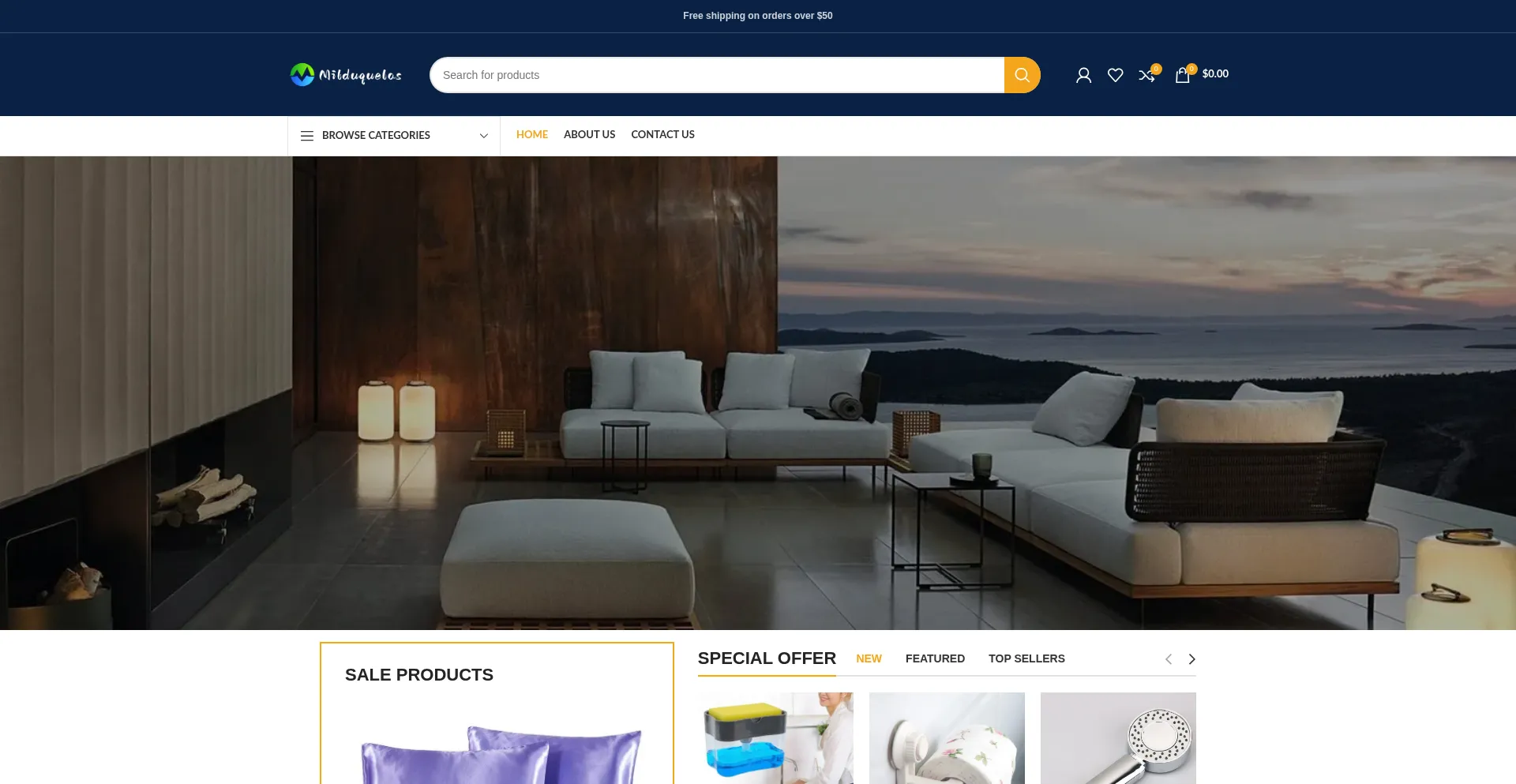 Website screenshot of Milduquelas.com