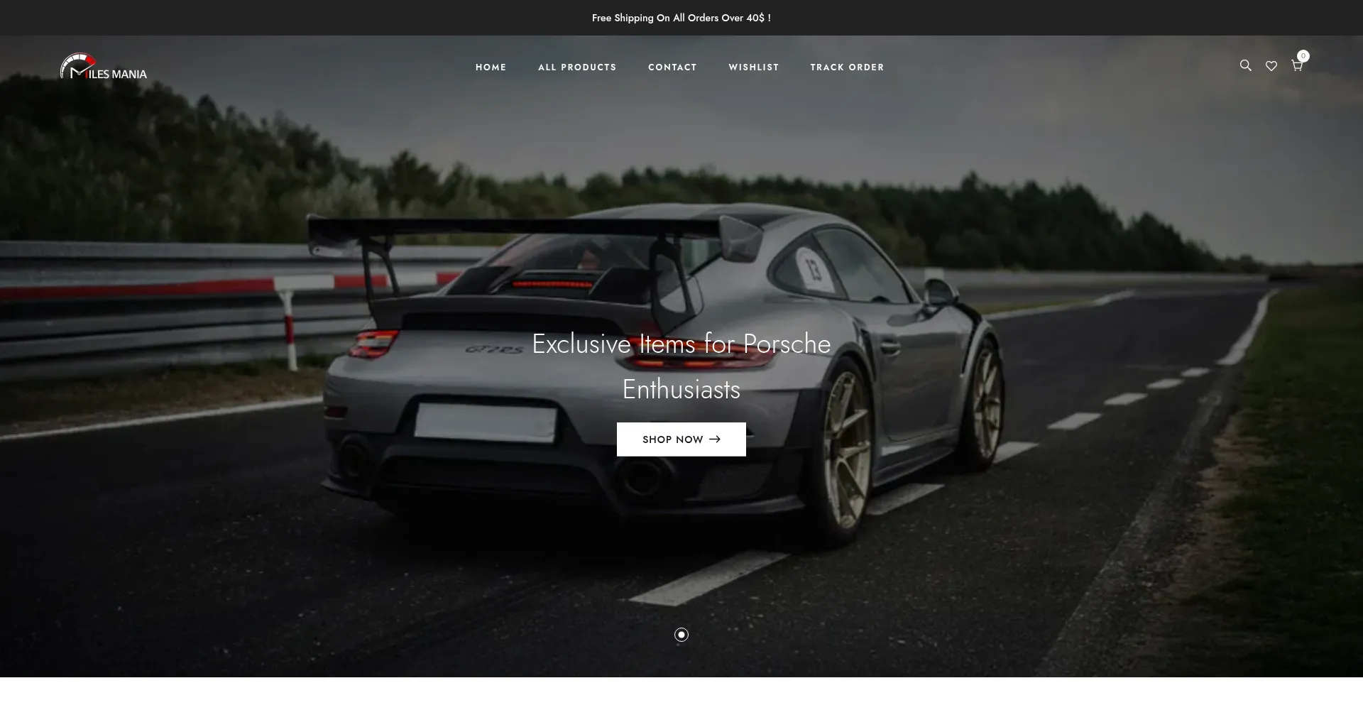 Website screenshot of Milesmania.com