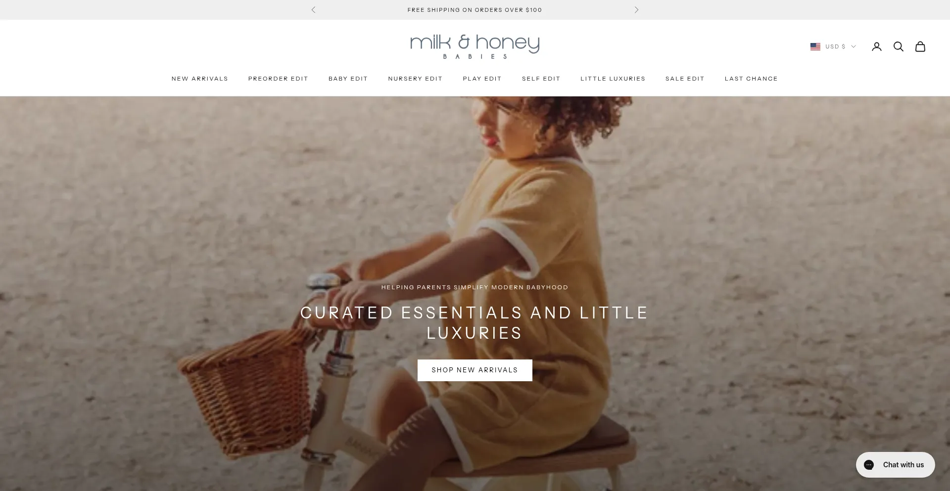 Milkandhoneybabies.com Screenshot