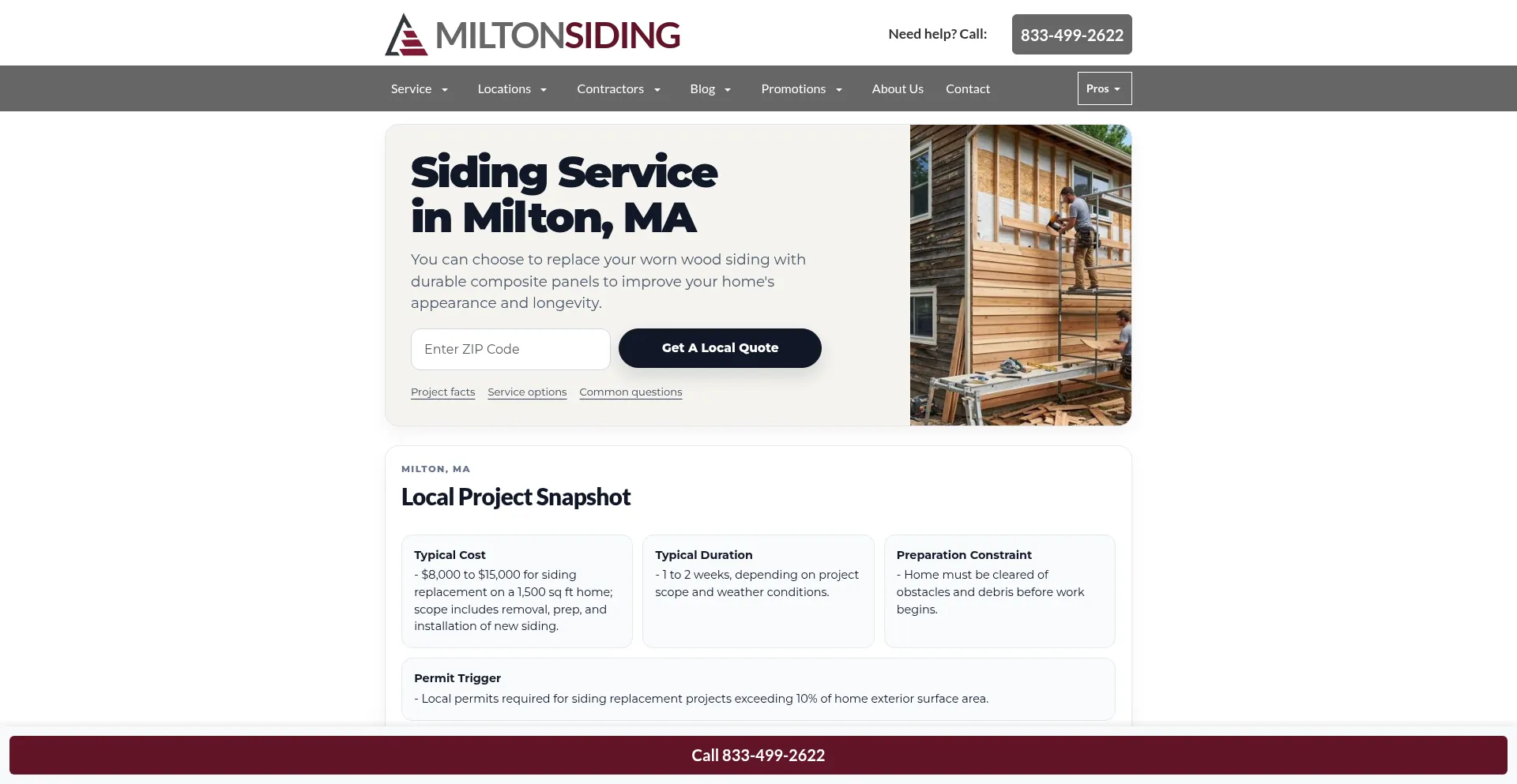 Miltonsidingservice.com
