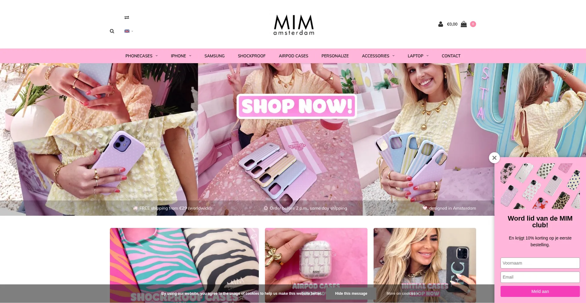 Mimamsterdam.com Screenshot
