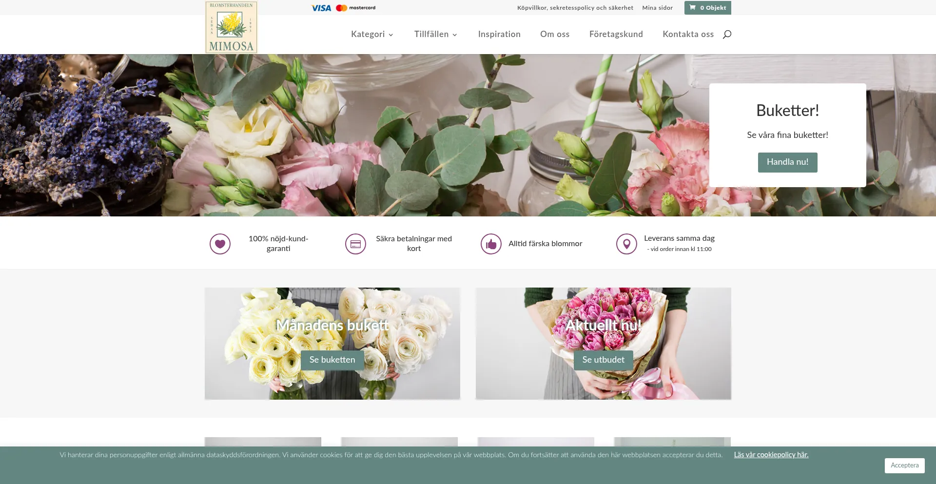 Mimosa.se Screenshot