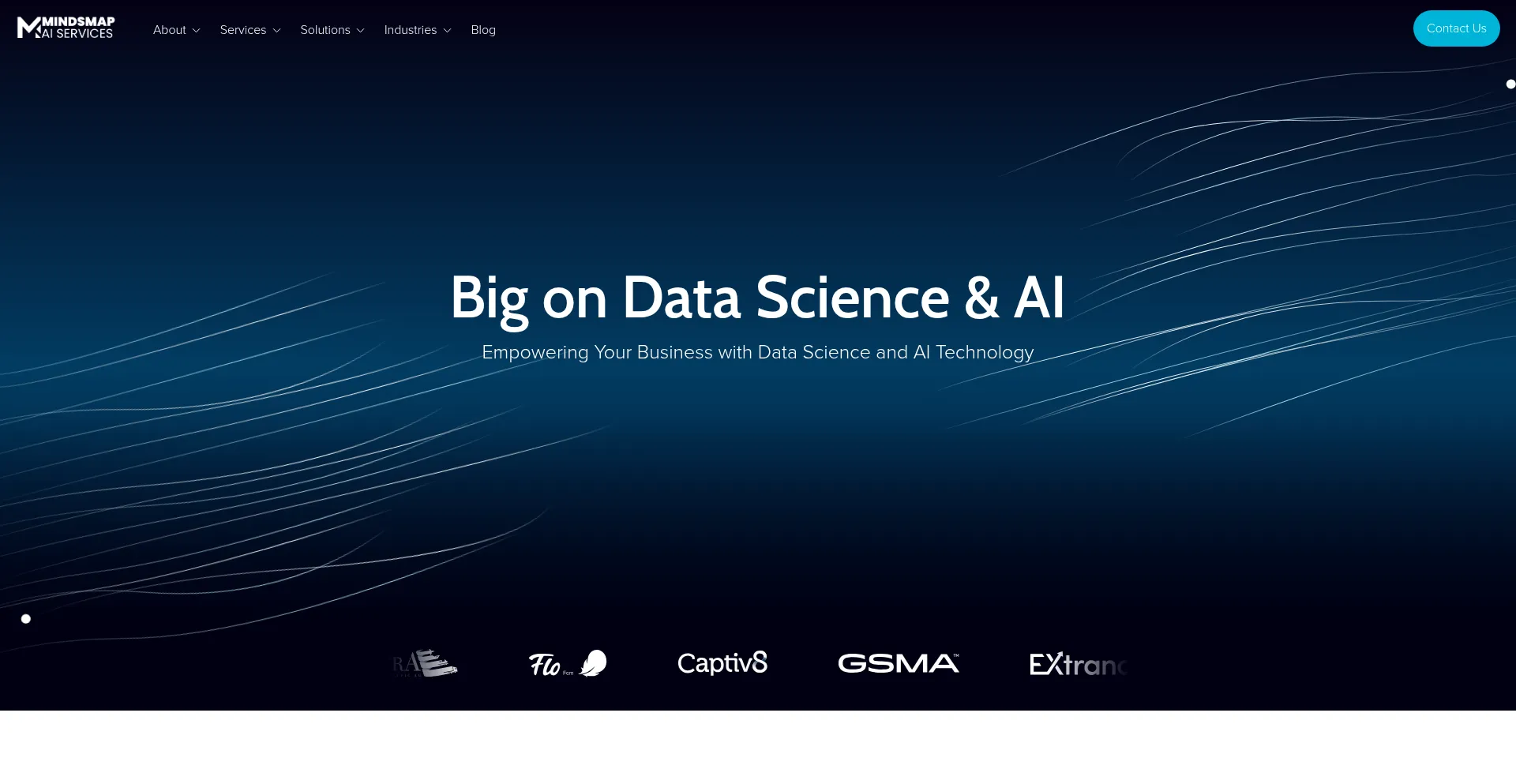 Website screenshot of Mindsmapai.com