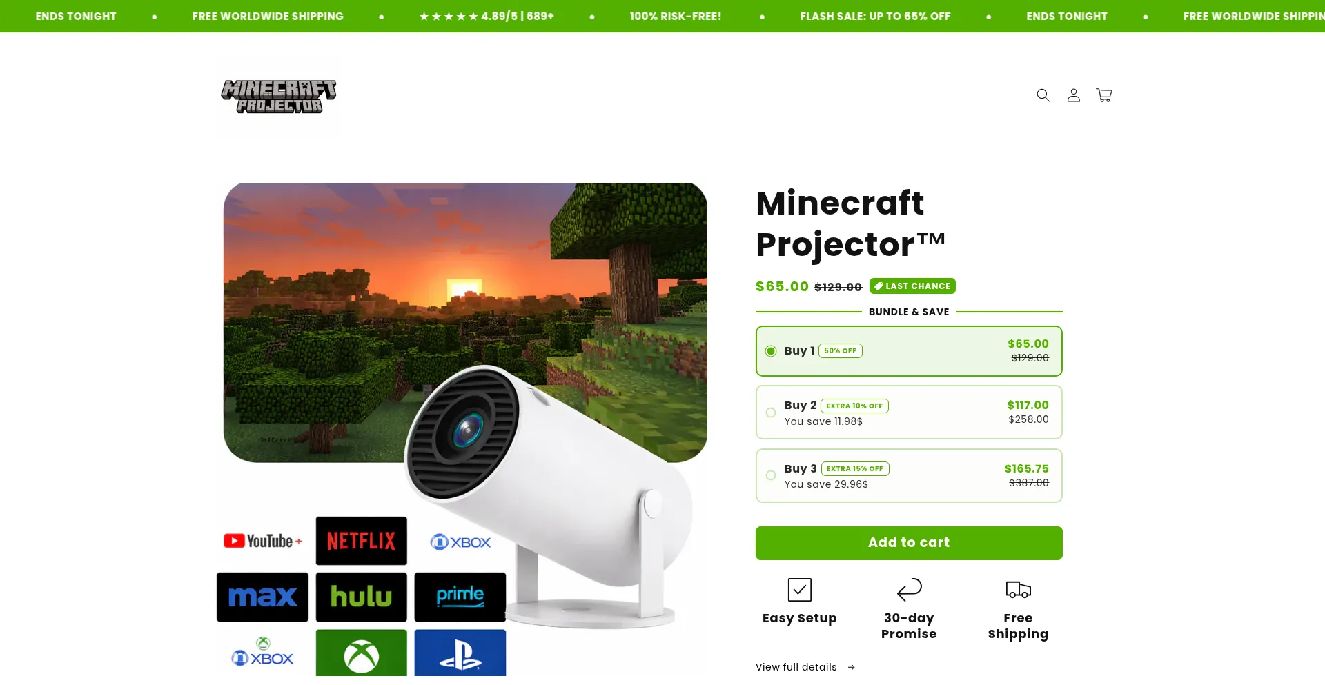 Minecraftprojector.com
