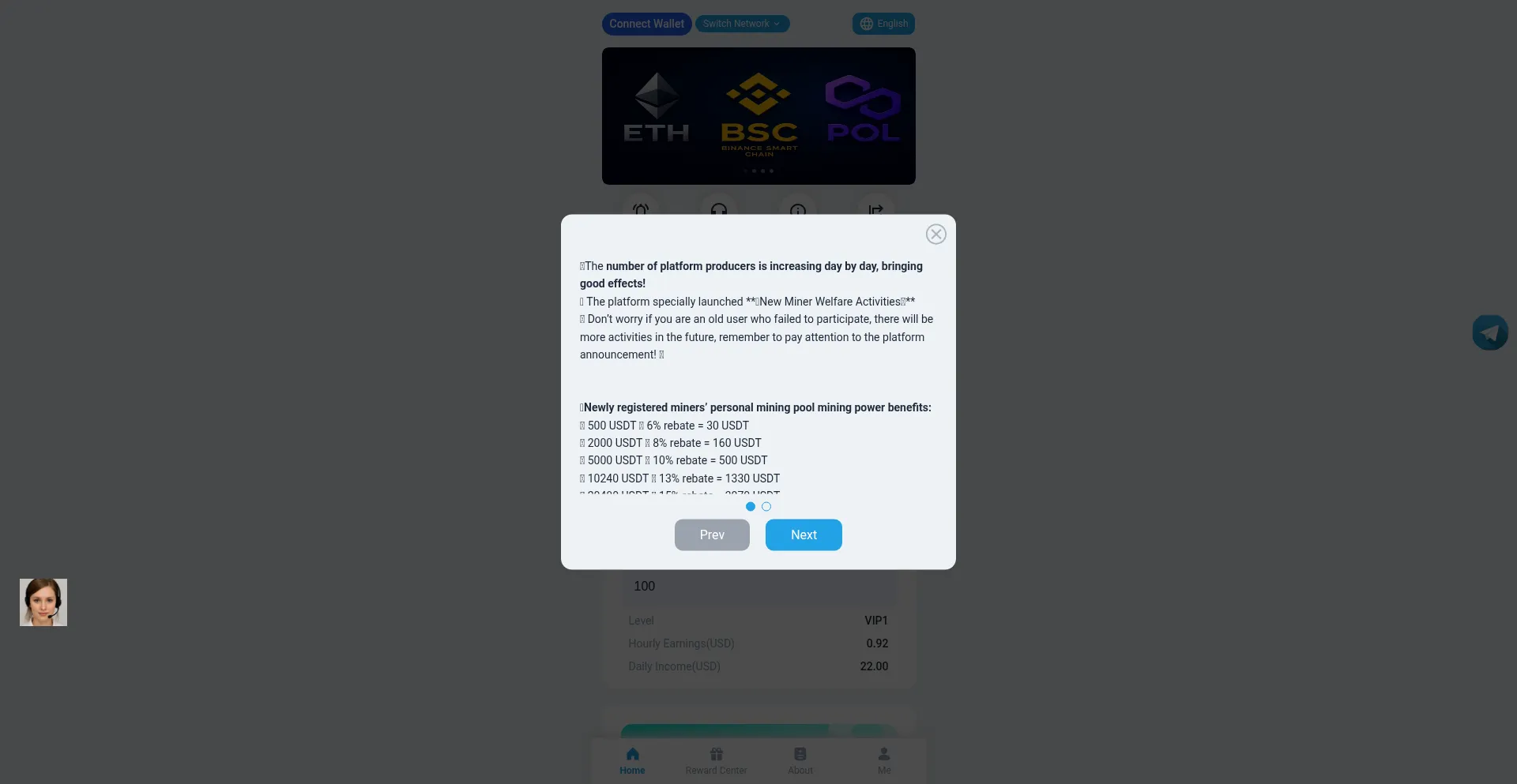 Website screenshot of Minex9.com