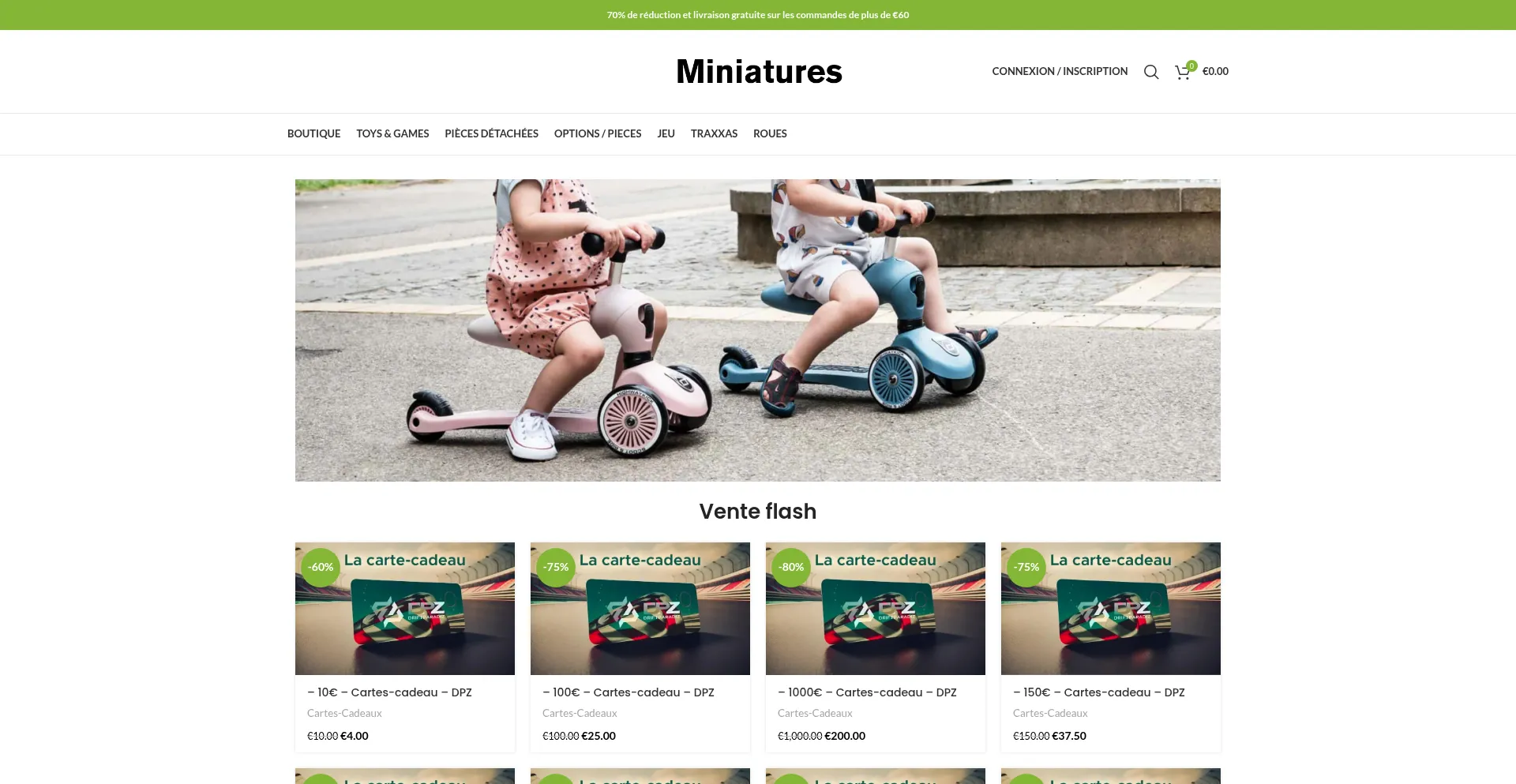 Miniaturesvoitures.com Screenshot