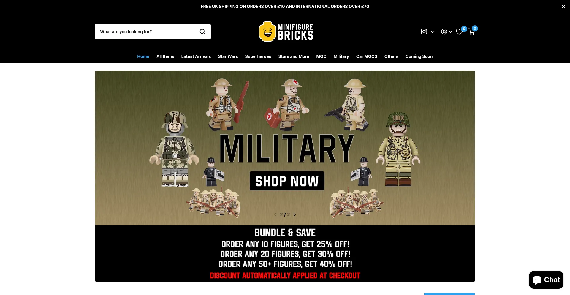 Minifigurebricks.com Screenshot