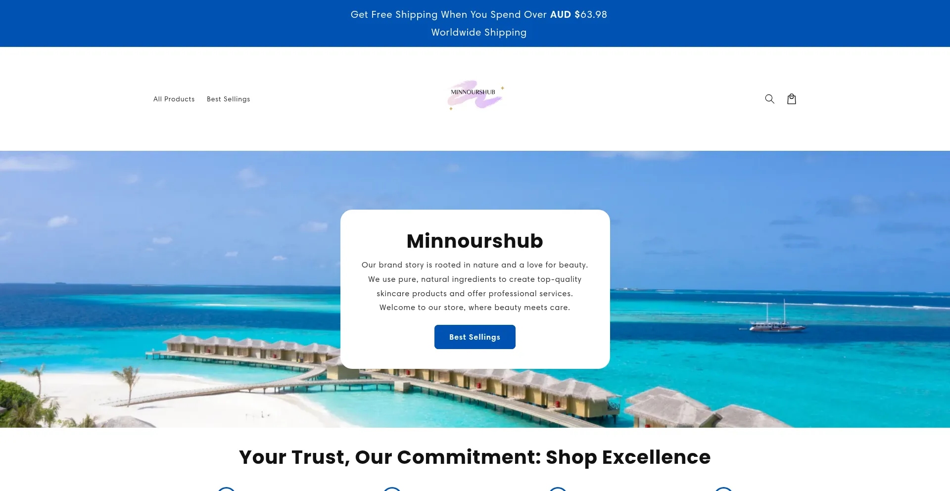 Website screenshot of Minnourshub.com