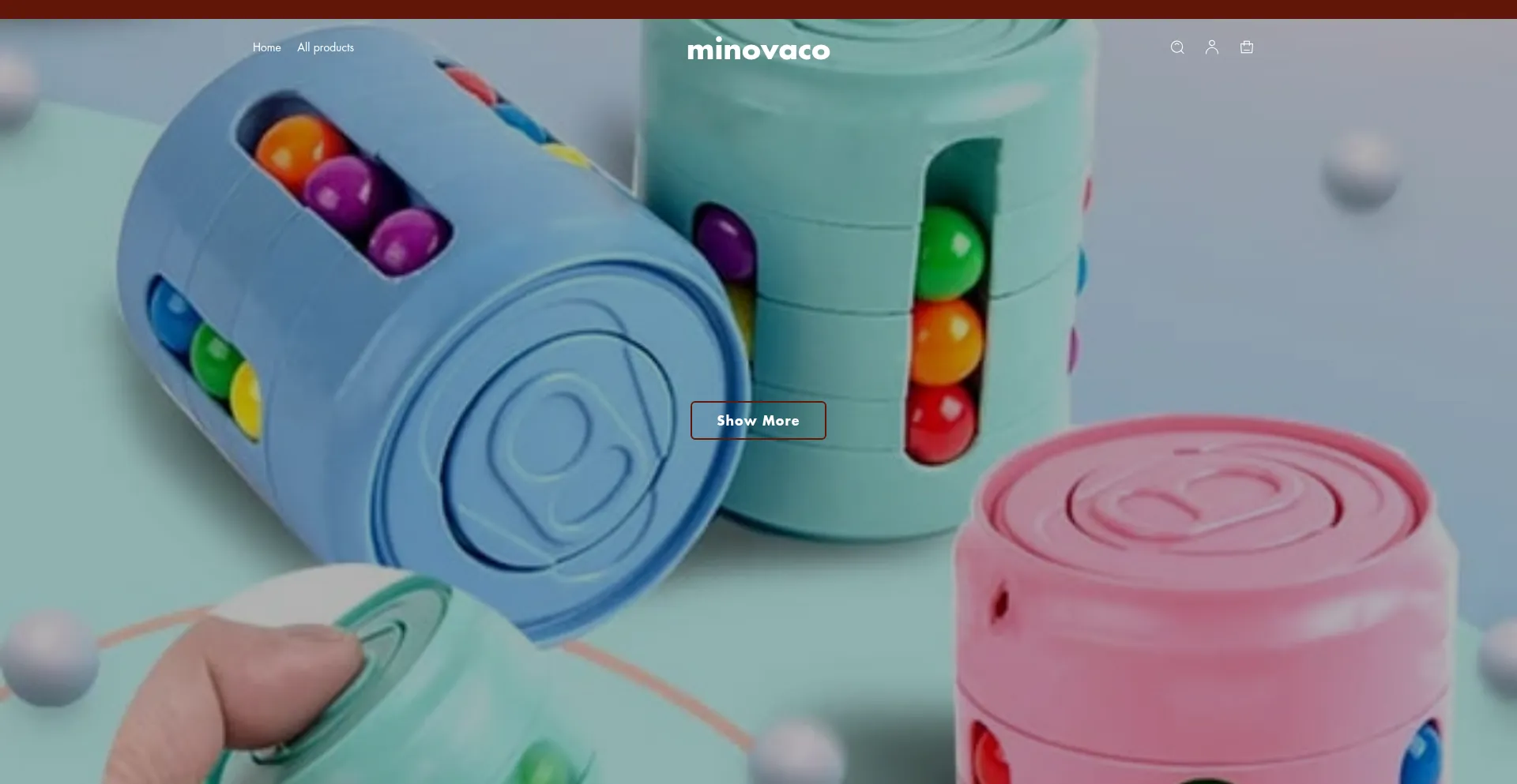 Website screenshot of Minovaco.com