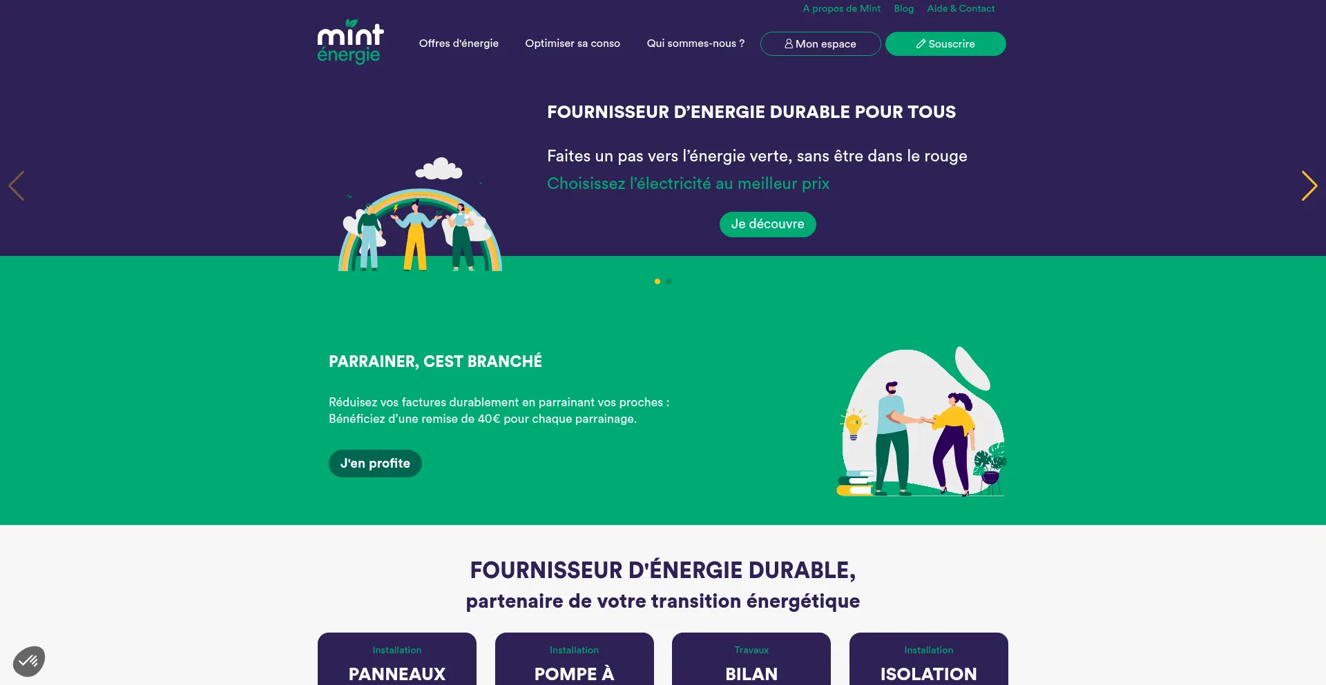 Mint-energie.com Screenshot