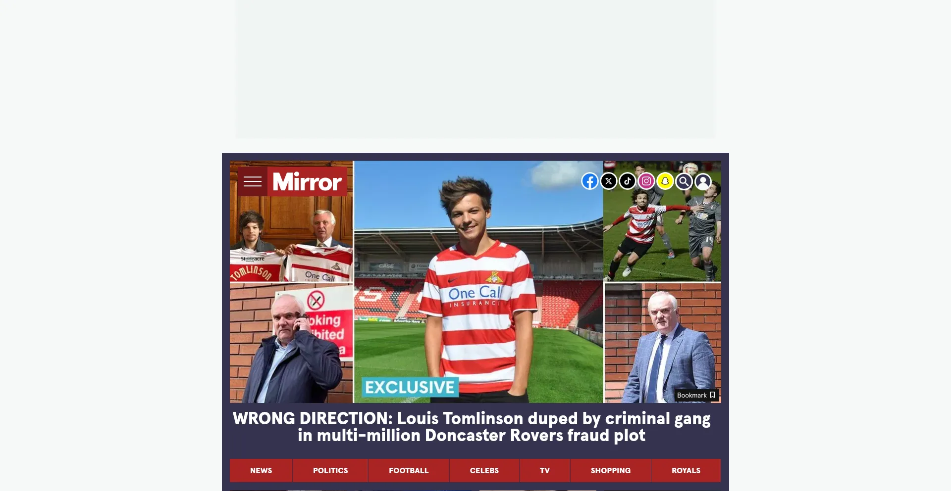 Mirror.co.uk Screenshot