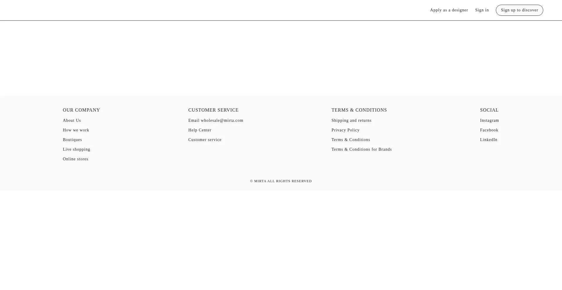 Mirta.com Screenshot