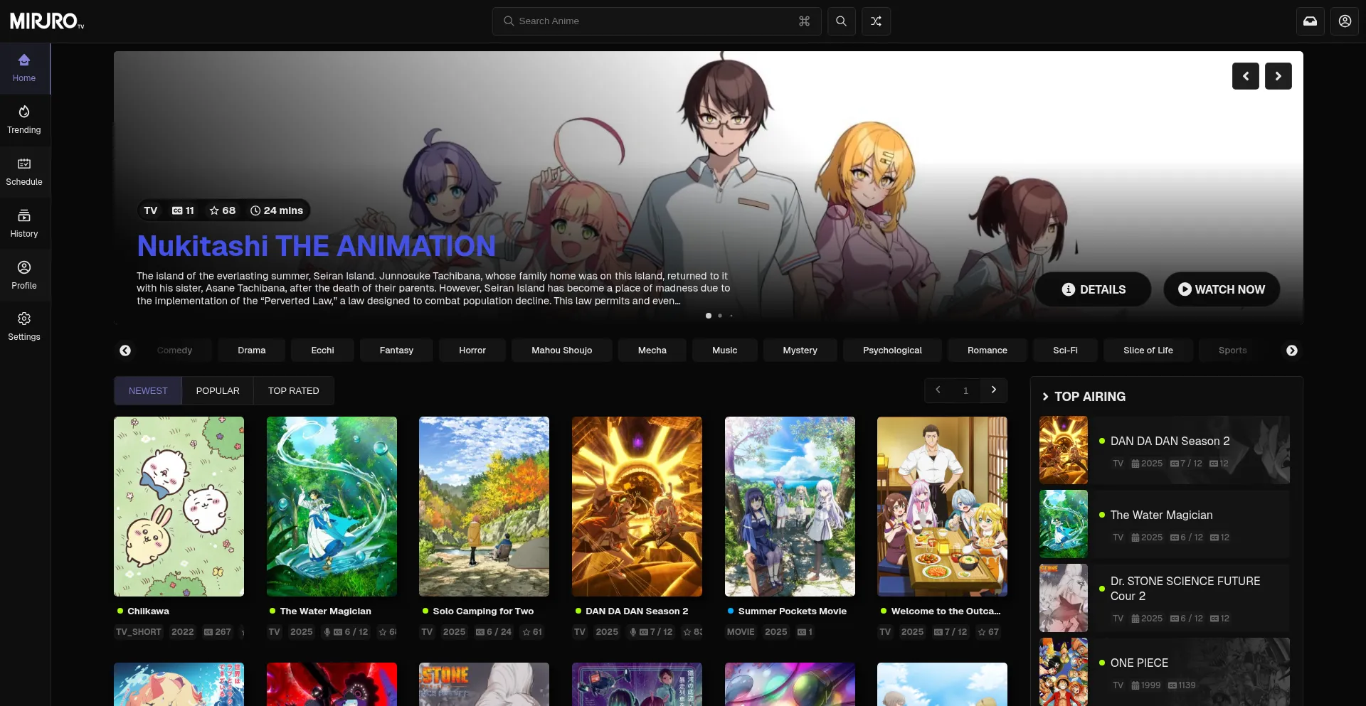 Miruro.online Screenshot