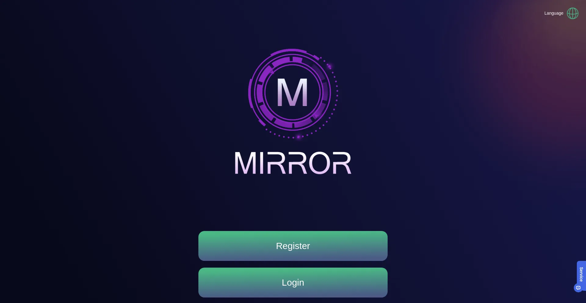 Website screenshot of Miruu.vip