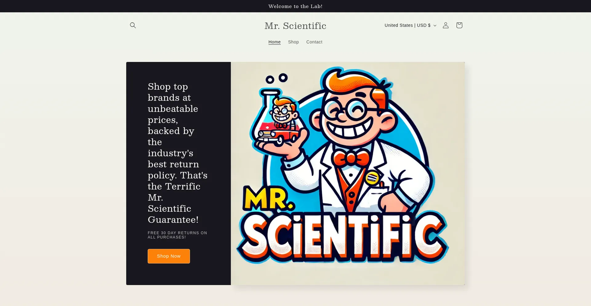 Misterscientific.com Screenshot