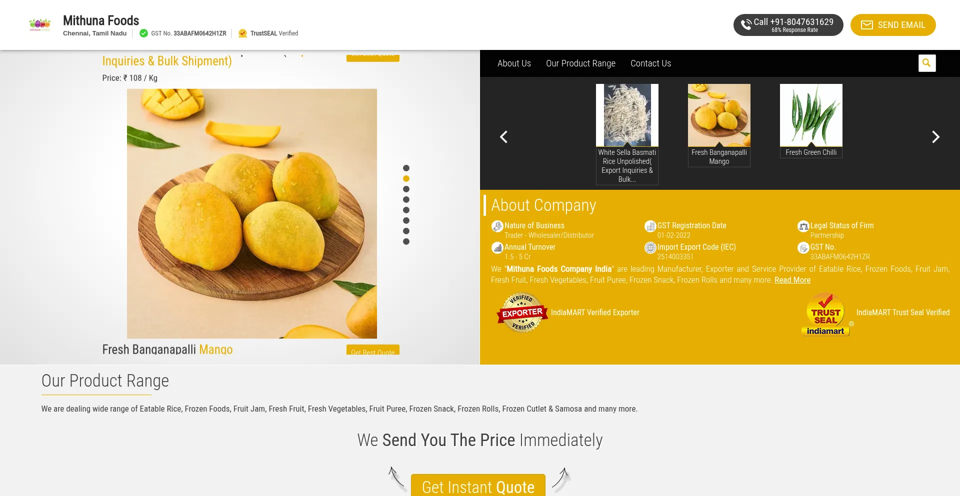Mithunafoods.in