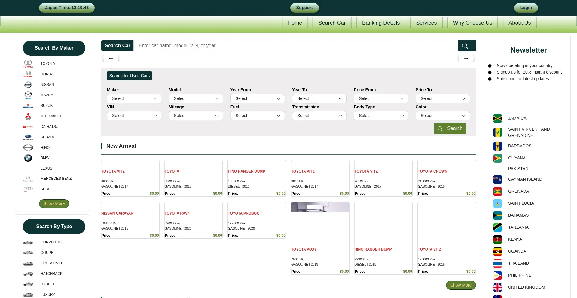 Website screenshot of Mitradingjp.com